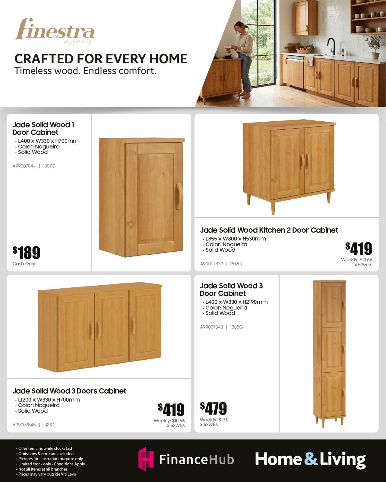 Jade Solid Wood Cabinets Collection
