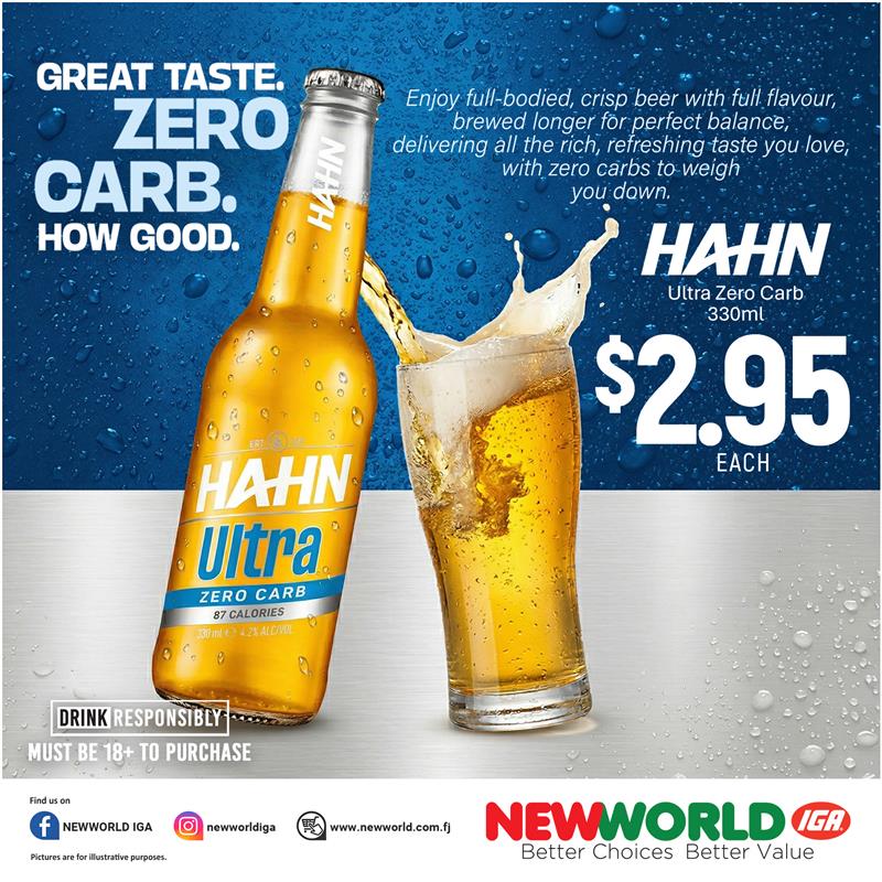 Hahn Ultra Zero Carb 330ml