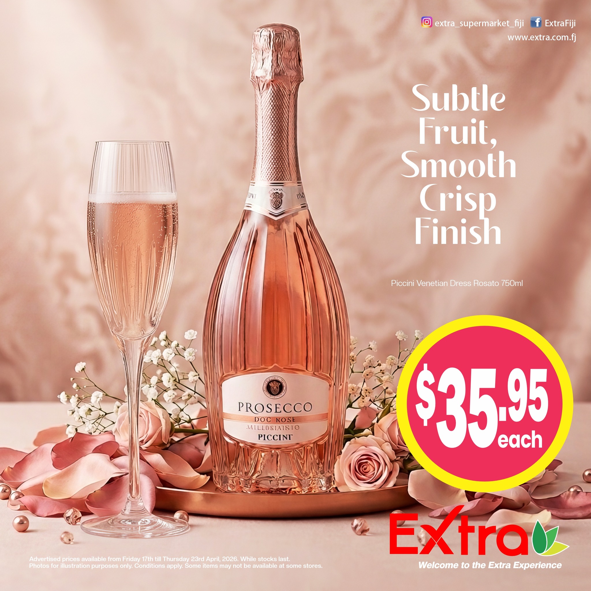 Piccini Venetian Dress Rosato Prosecco 750ml - $35.95