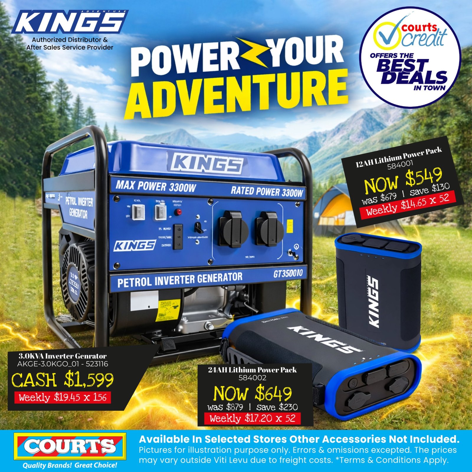KINGS Generators & Lithium Power Packs