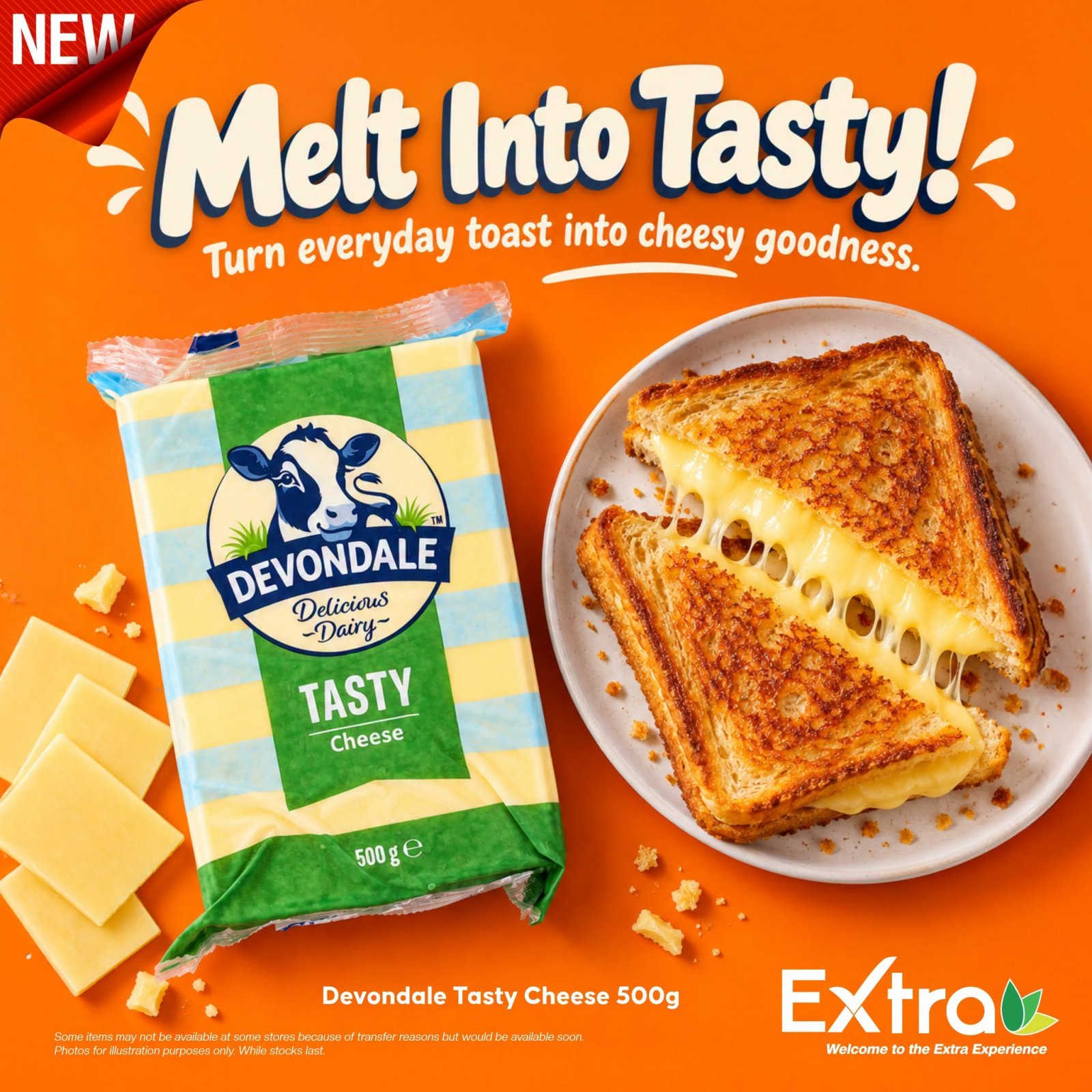 Devondale Tasty Block Cheese 500g