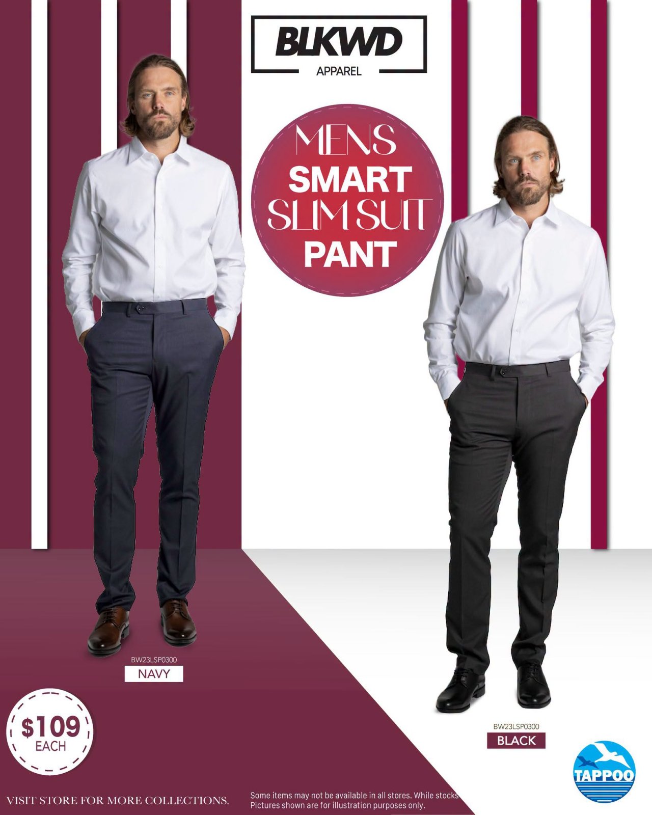 Men's Smart Slim Suit Pant