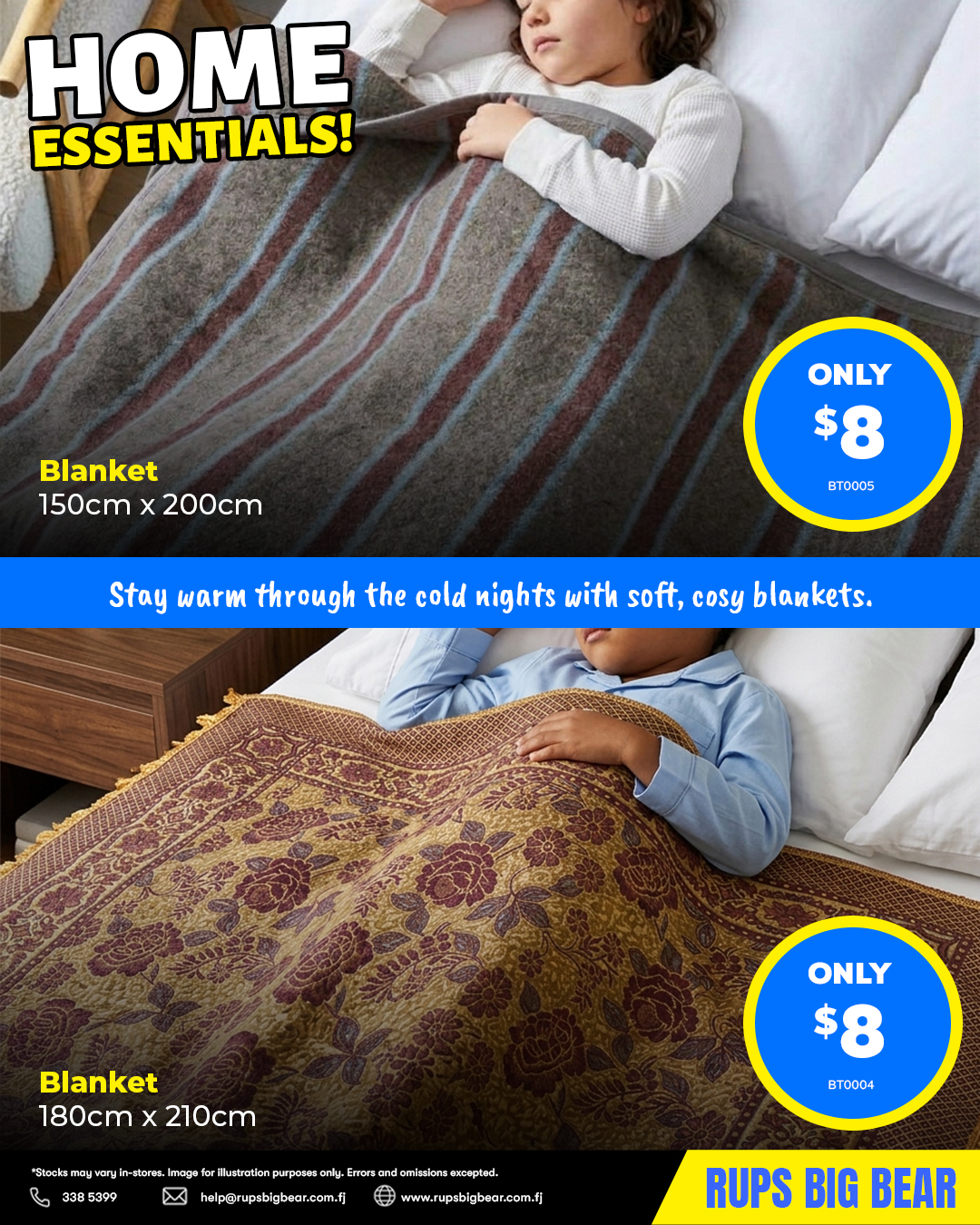 Home Essentials - Soft, Cosy Blankets - Page 1