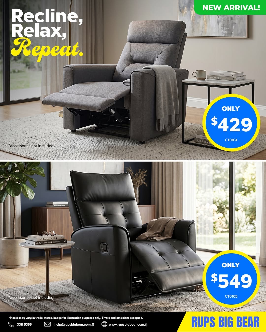 Recline, Relax, Repeat - Recliner Chair Specials - Page 1