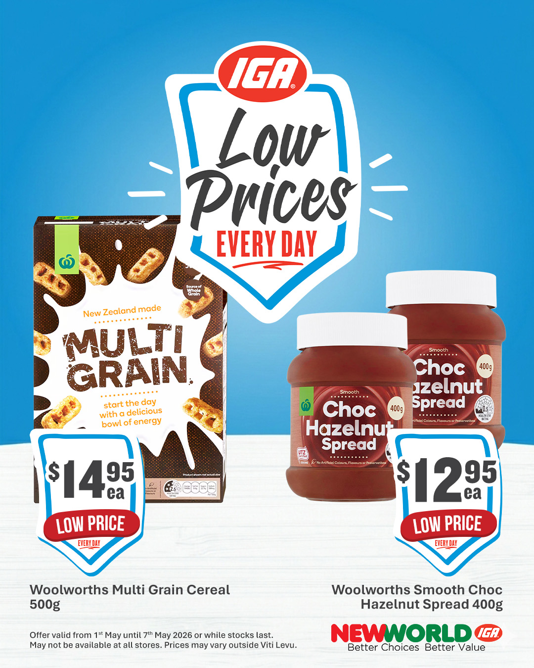 IGA Low Prices Every Day – Multi Grain & Choc Hazelnut - Page 1