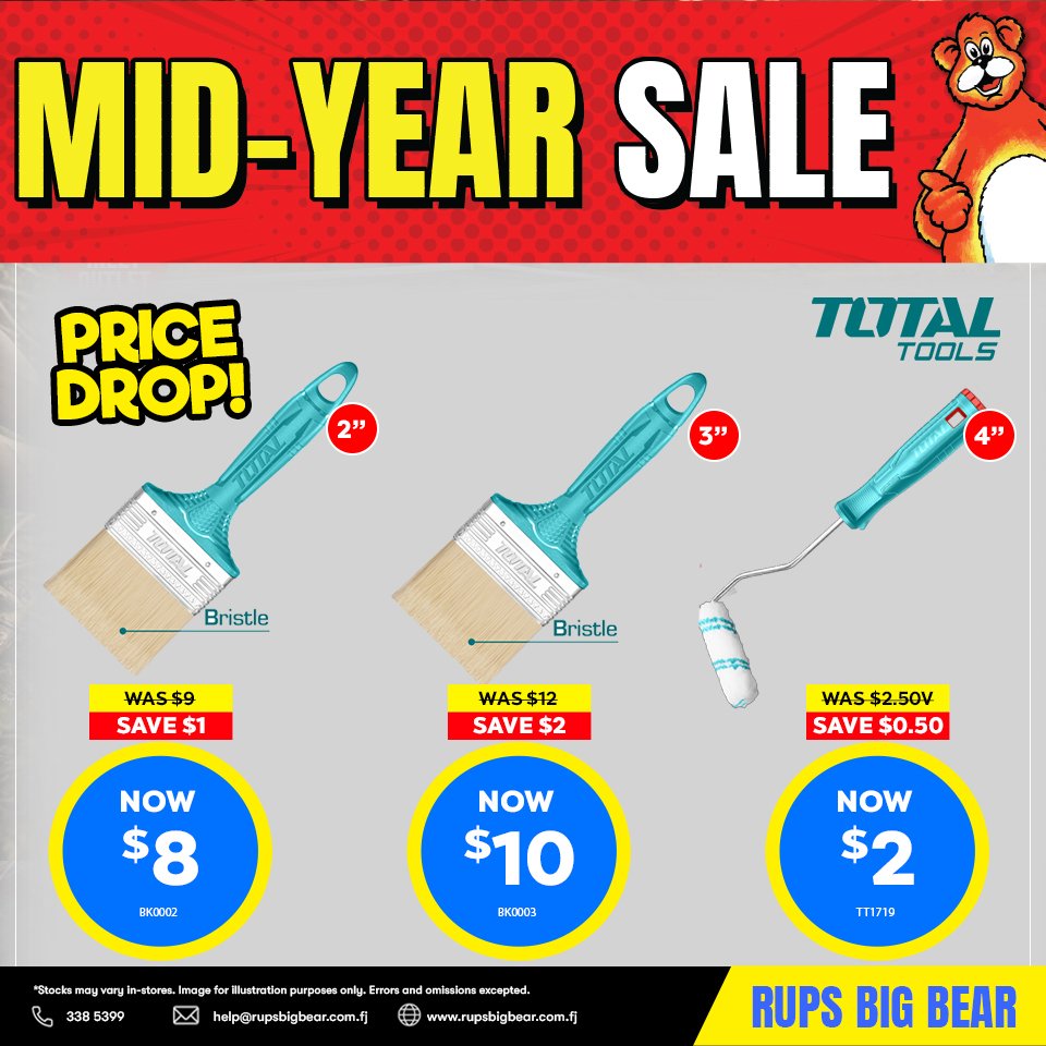 Total Tools Paint Brush Mid-Year Sale