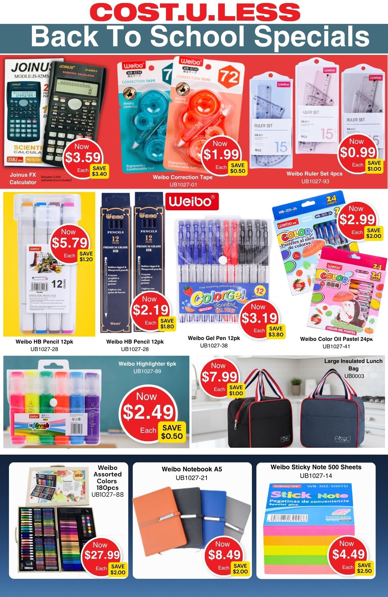 Back To School Specials - Page 1