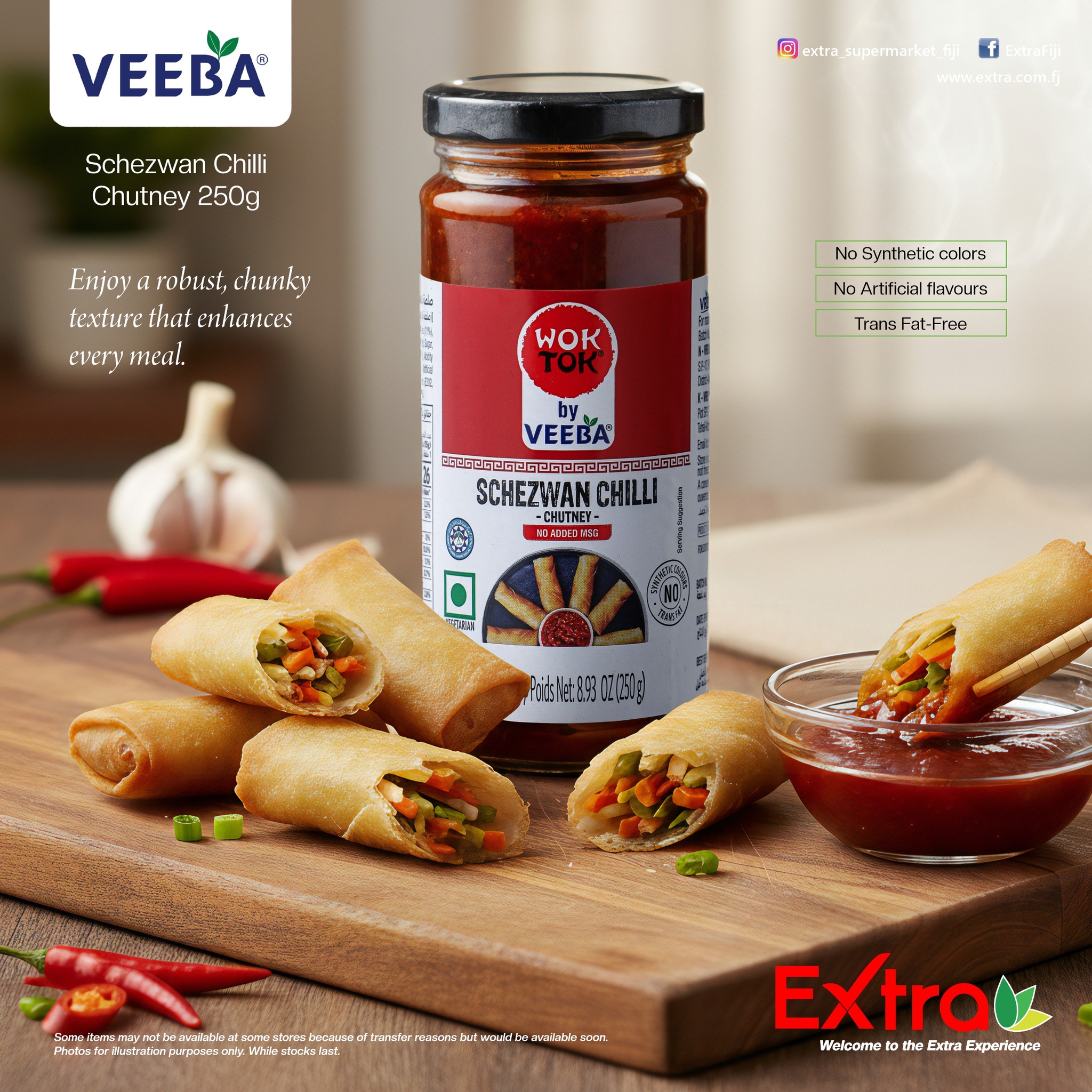 Veeba Schezwan Chilli Chutney 250g - $4.95