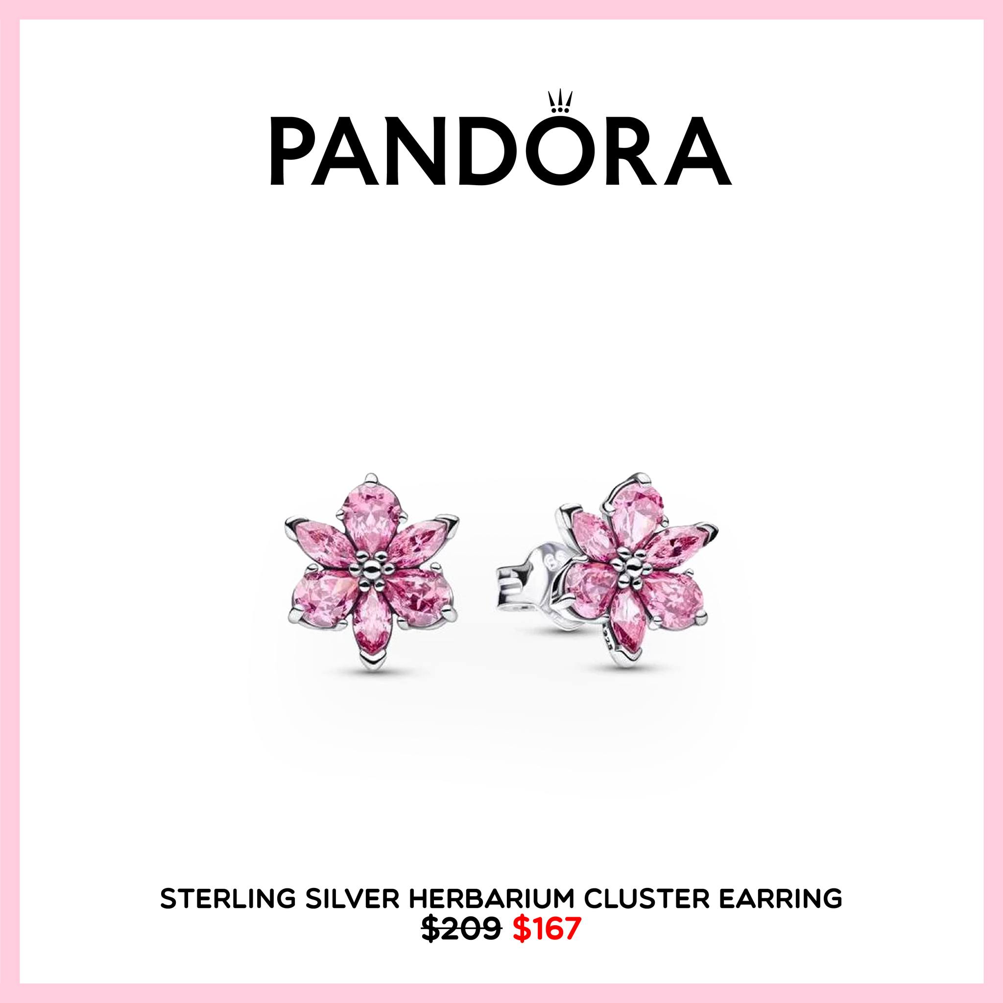 Sterling Silver Herbarium Cluster Earring