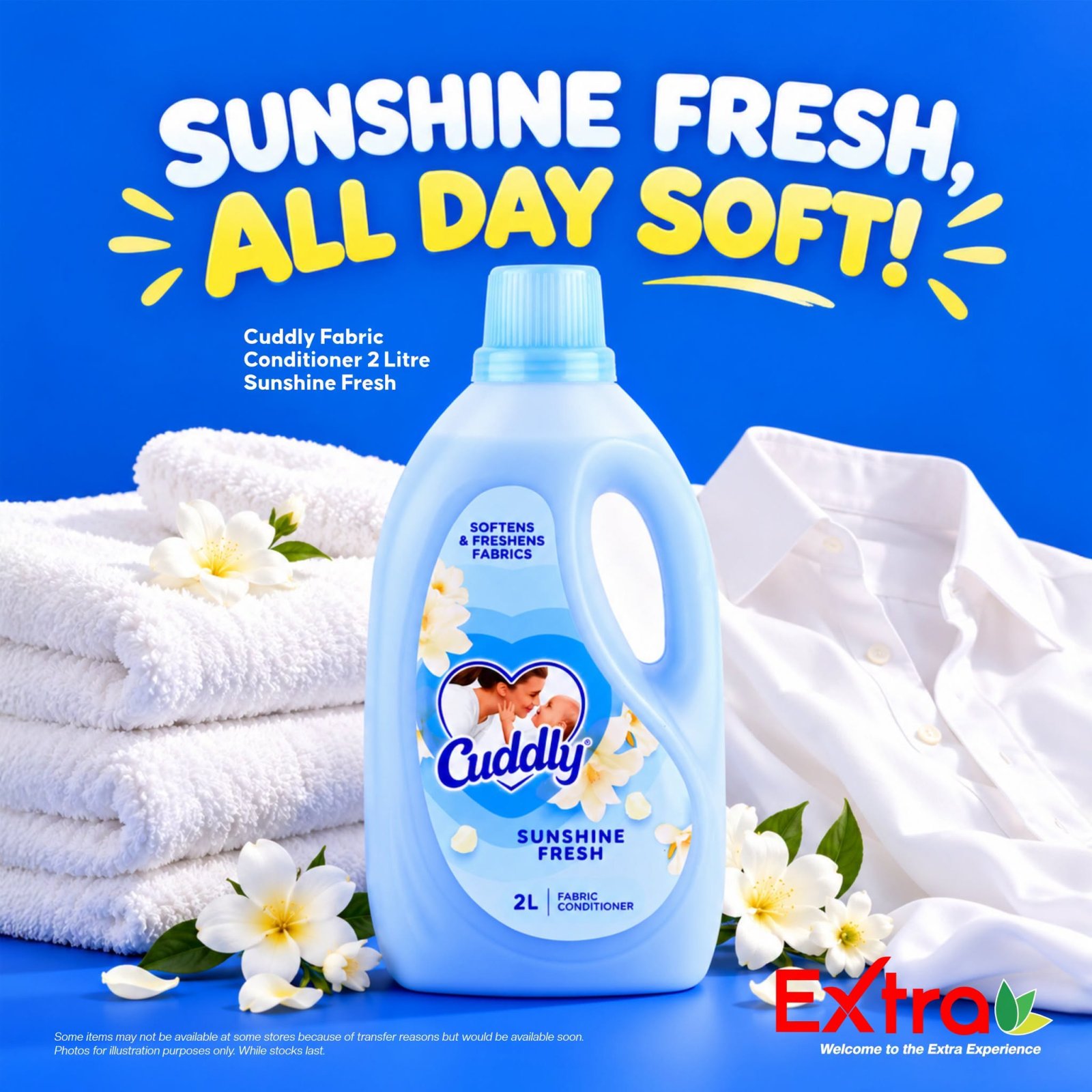 Cuddly Sunshine Fresh Fabric Conditioner 2L