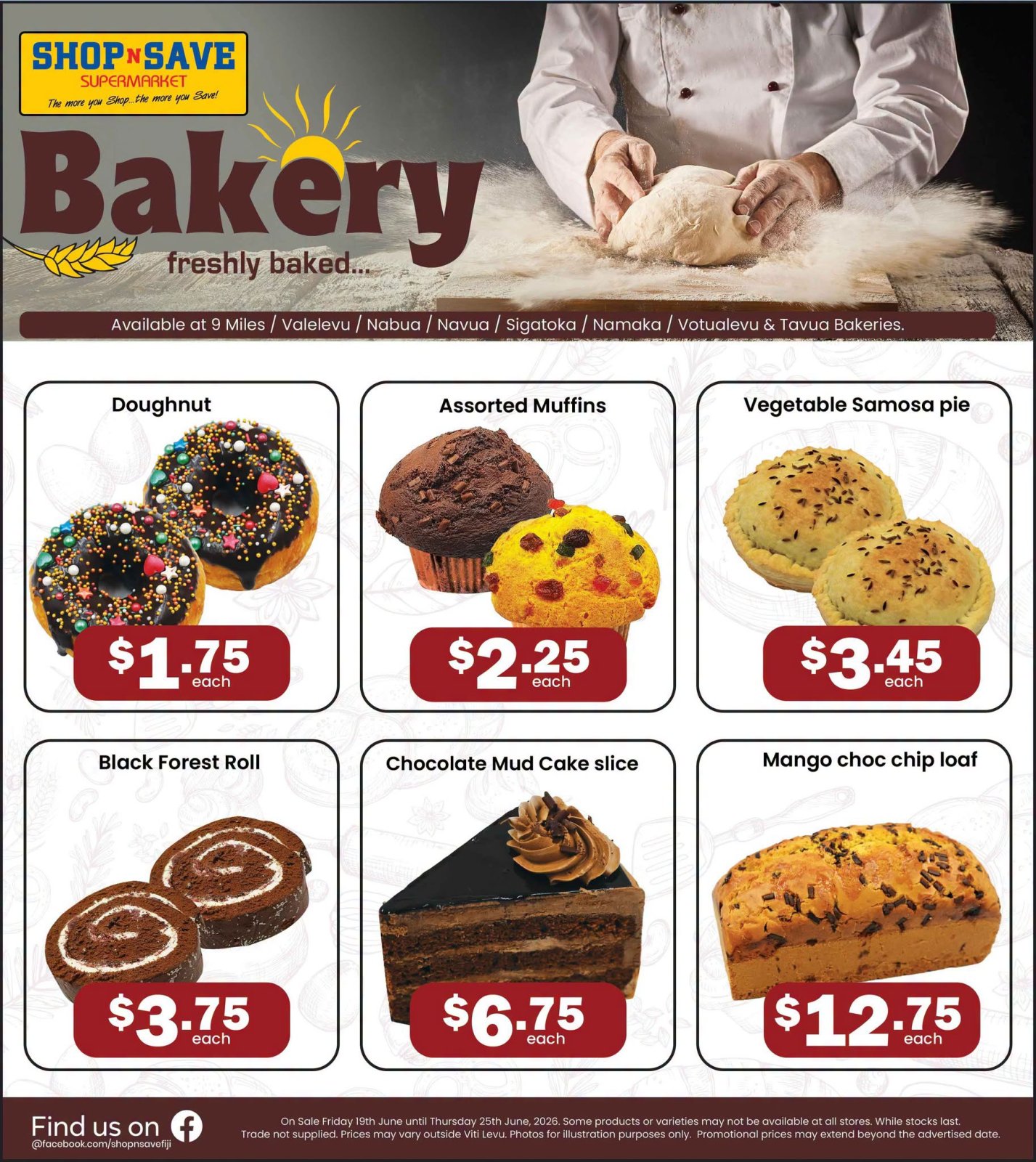 Shop N Save Bakery Freshly Baked Specials - Page 1