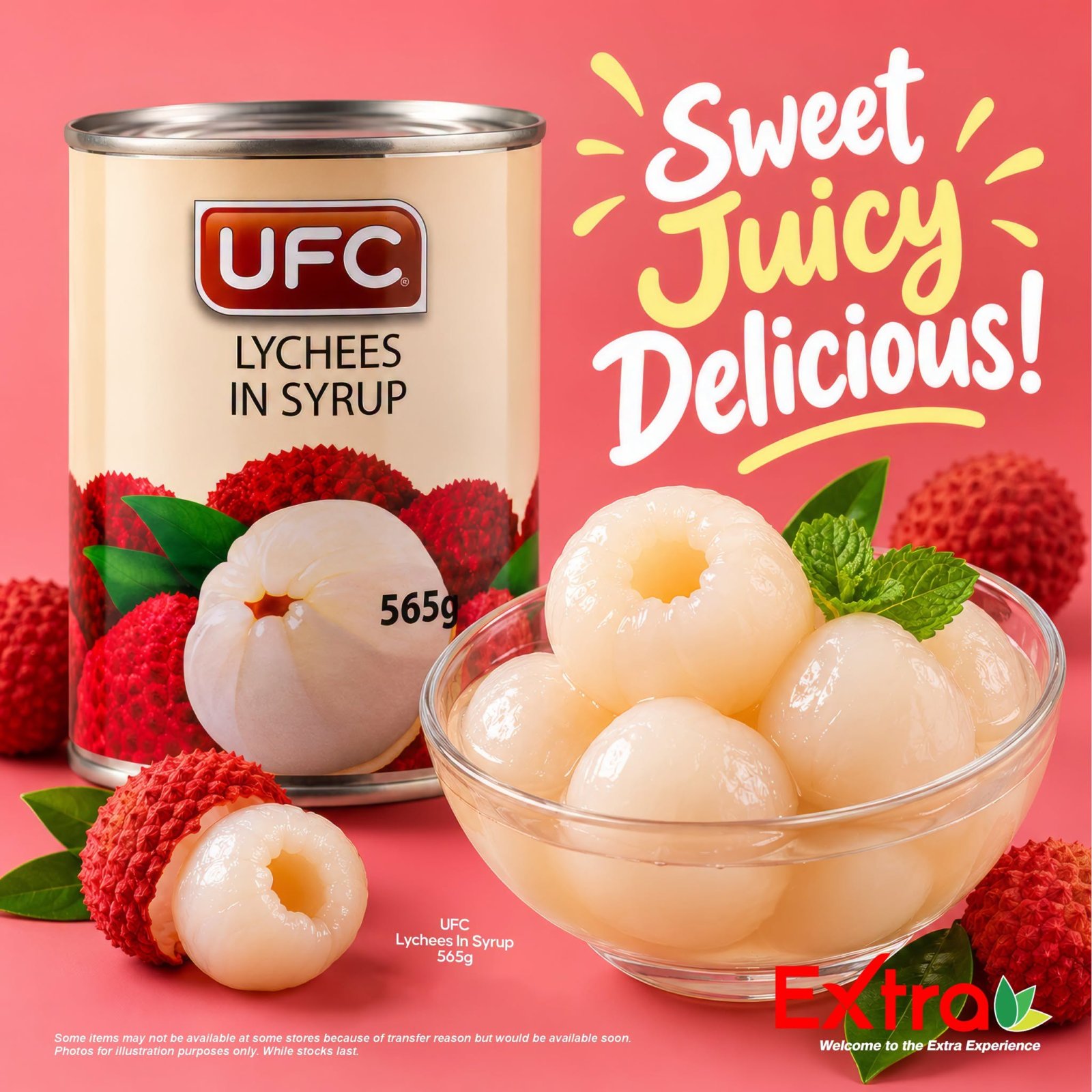 UFC Lychees In Syrup 565g