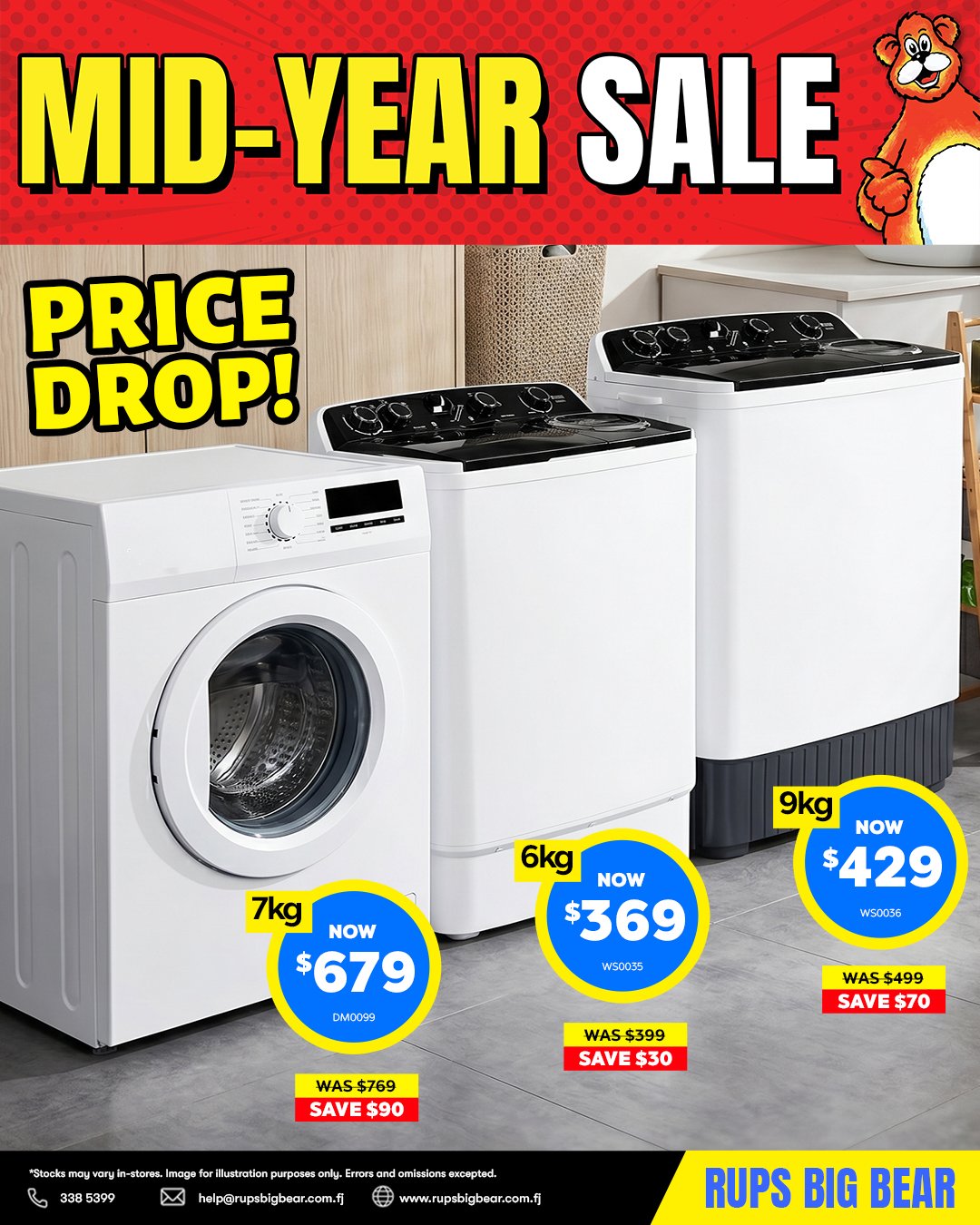 Mid-Year Sale – Washing Machines & Dryers