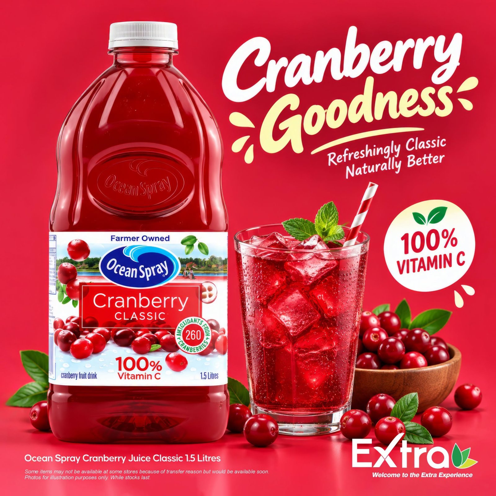 Ocean Spray Cranberry Classic Juice 1.5L
