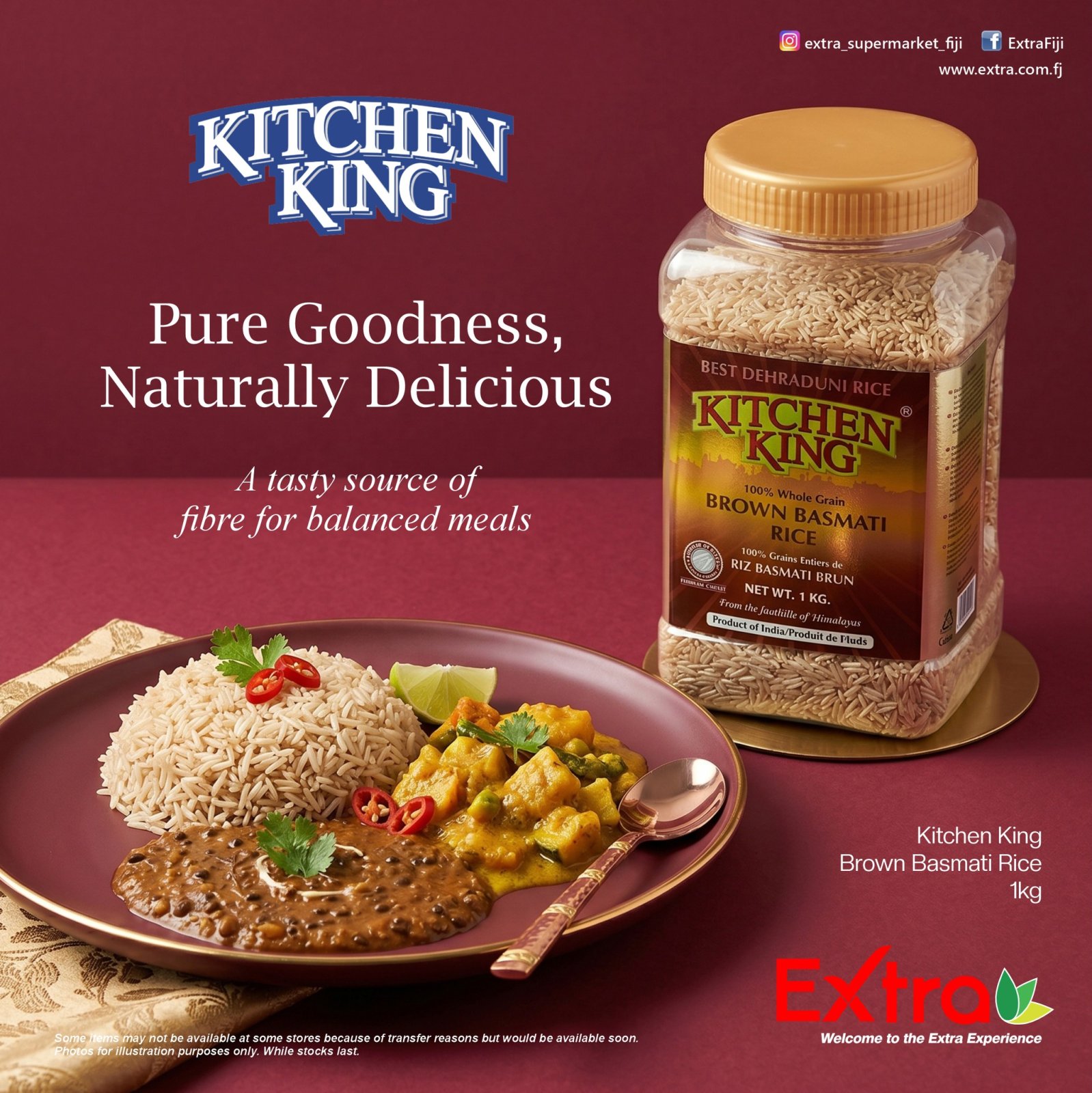 Kitchen King Brown Basmati Rice 1kg