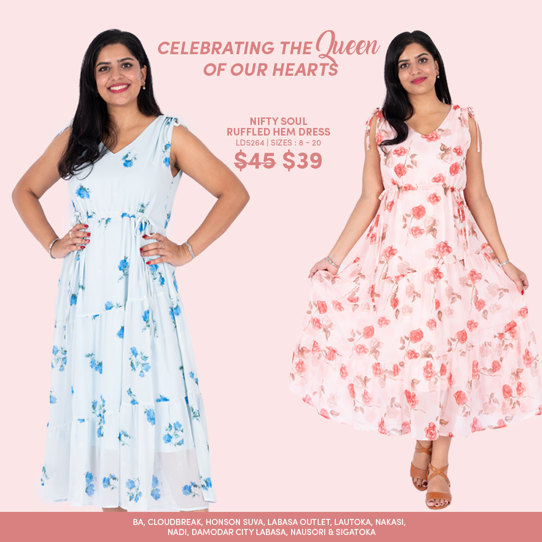 Nifty Soul Ruffled Hem Dress Collection
