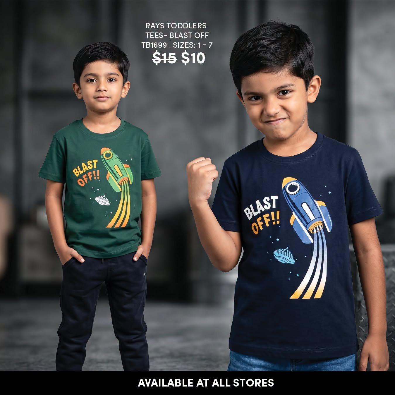 Rays Toddlers Tees - Blast Off