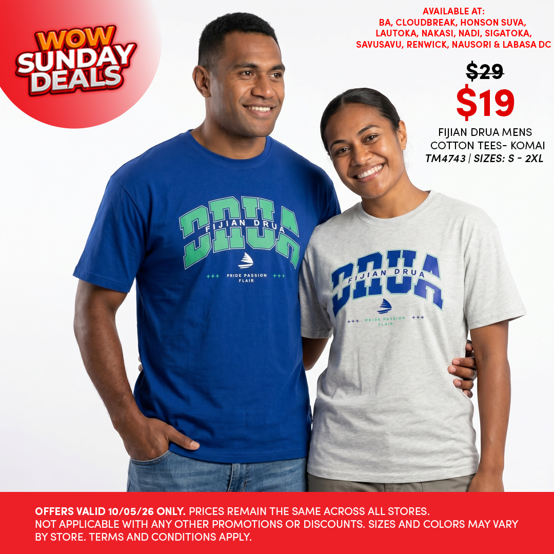 Fijian Drua Mens Cotton Tees - Komai