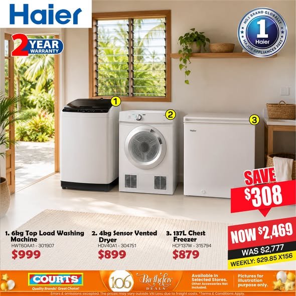 Haier Appliances Sale – Washing Machine, Dryer & Freezer - Page 1