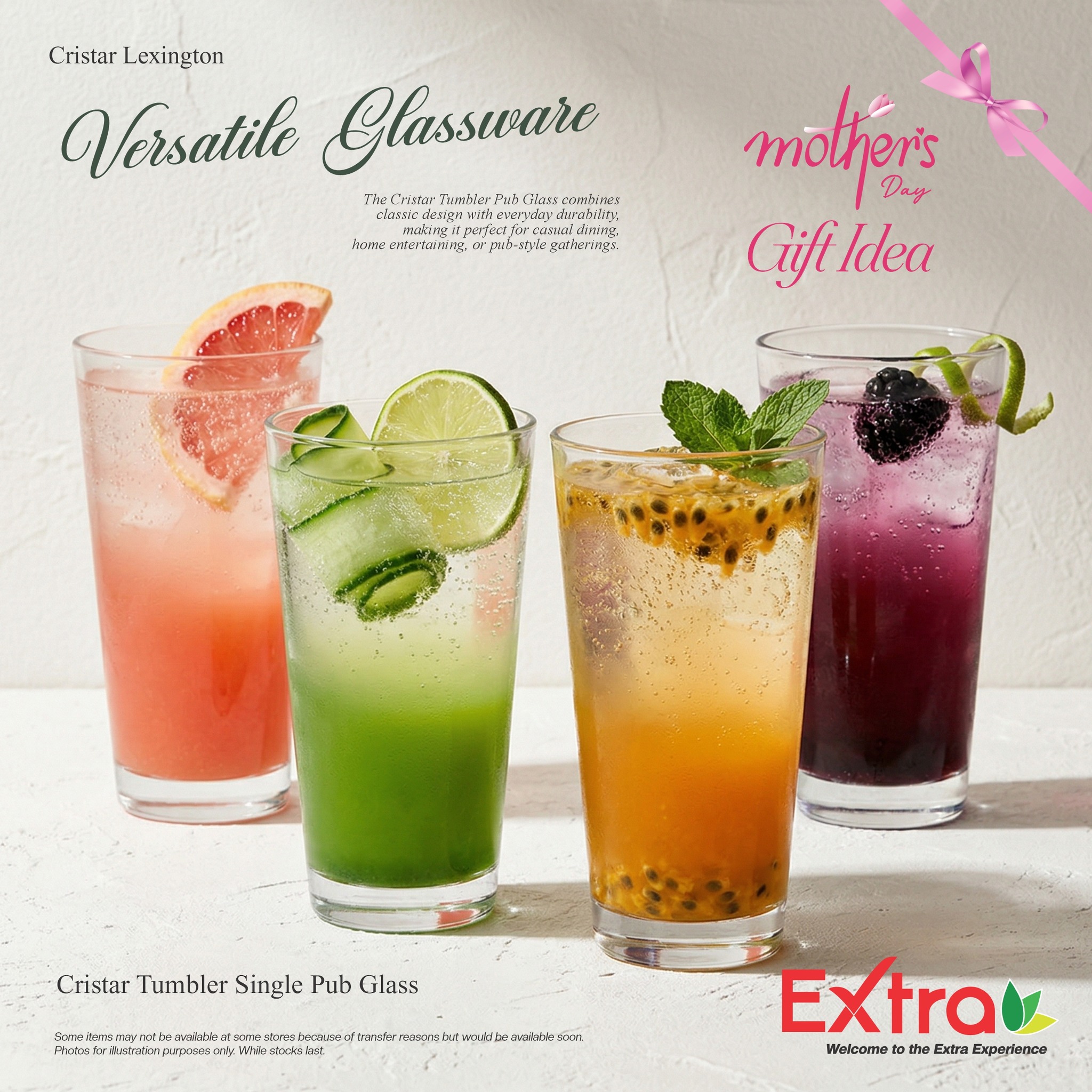 Cristar Tumbler Single Pub Glass - $6.95