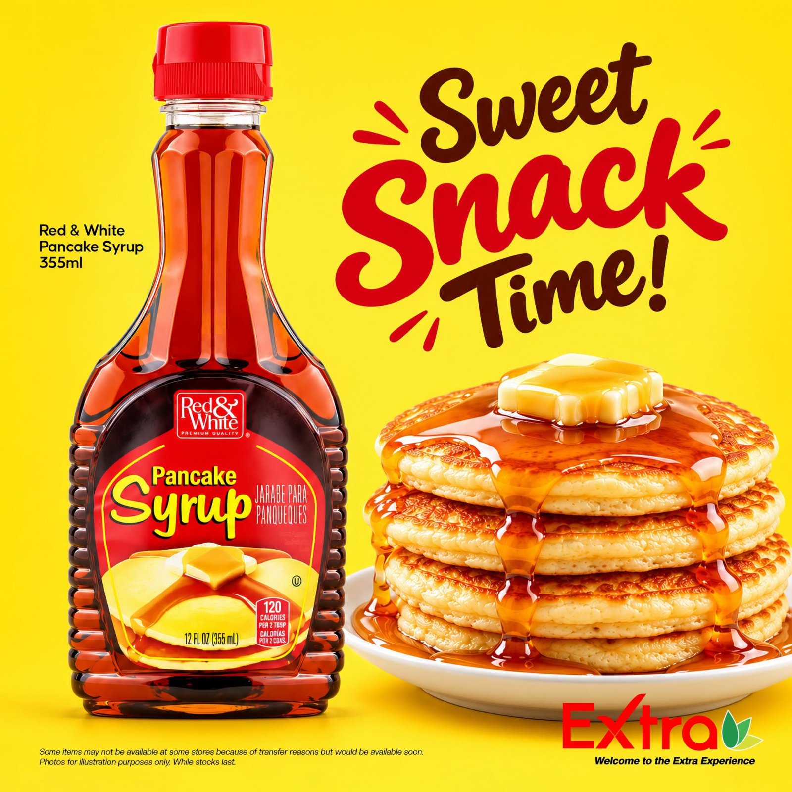 Red & White Pancake Syrup 355ml