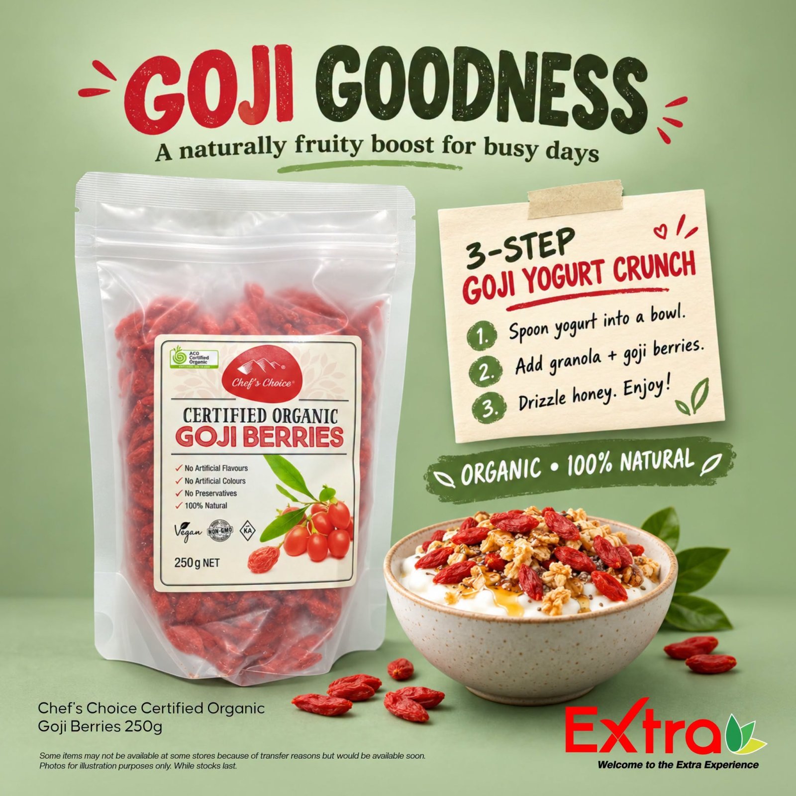 Chef's Choice Organic Goji Berries 250g