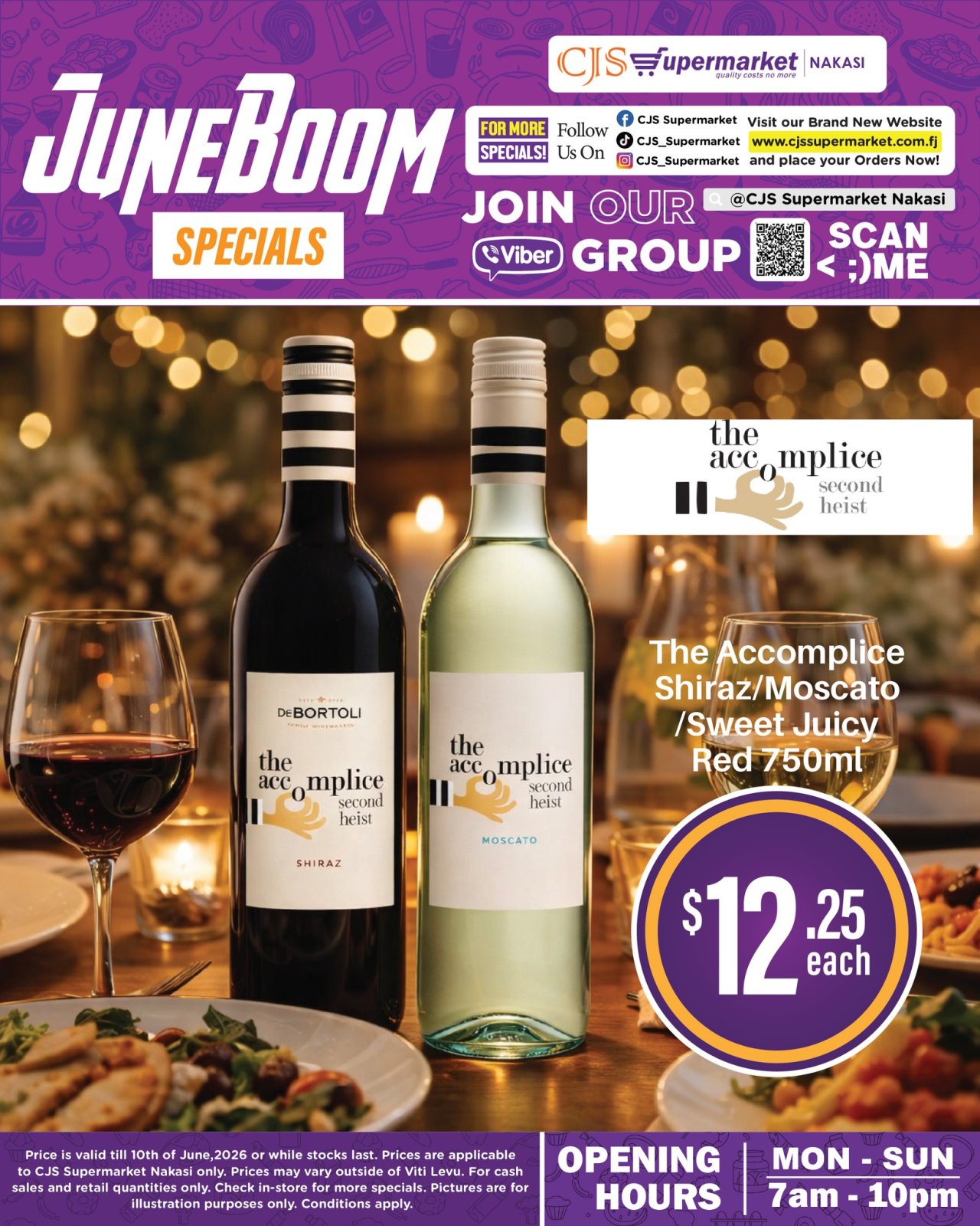 The Accomplice Shiraz/Moscato/Sweet Juicy Red 750ml