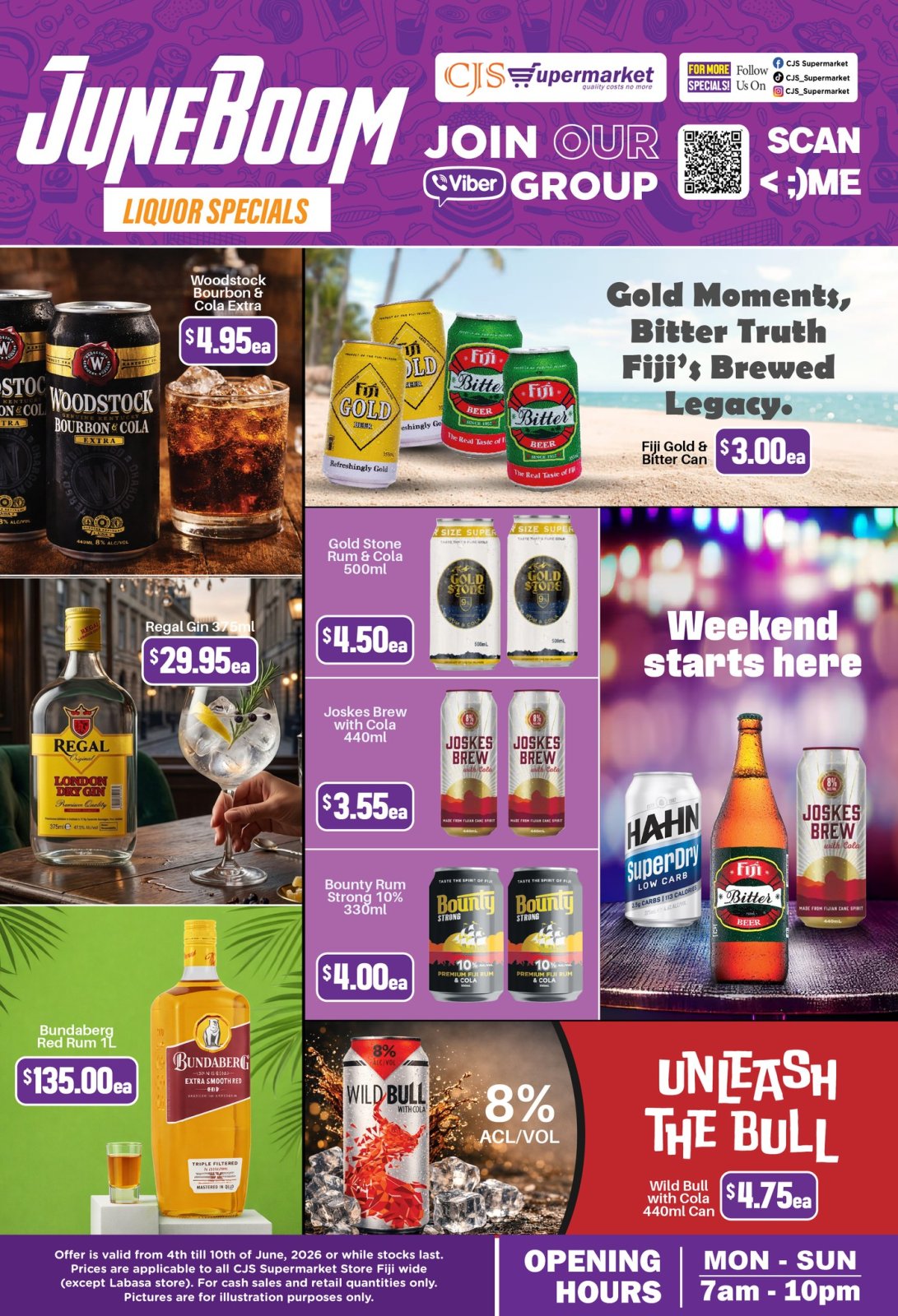 JuneBoom Liquor Specials