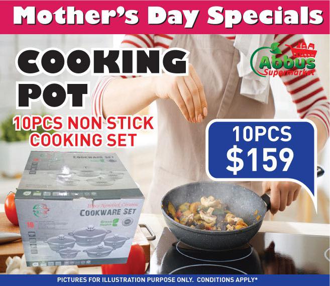 10PCS Non-Stick Cooking Pot Set