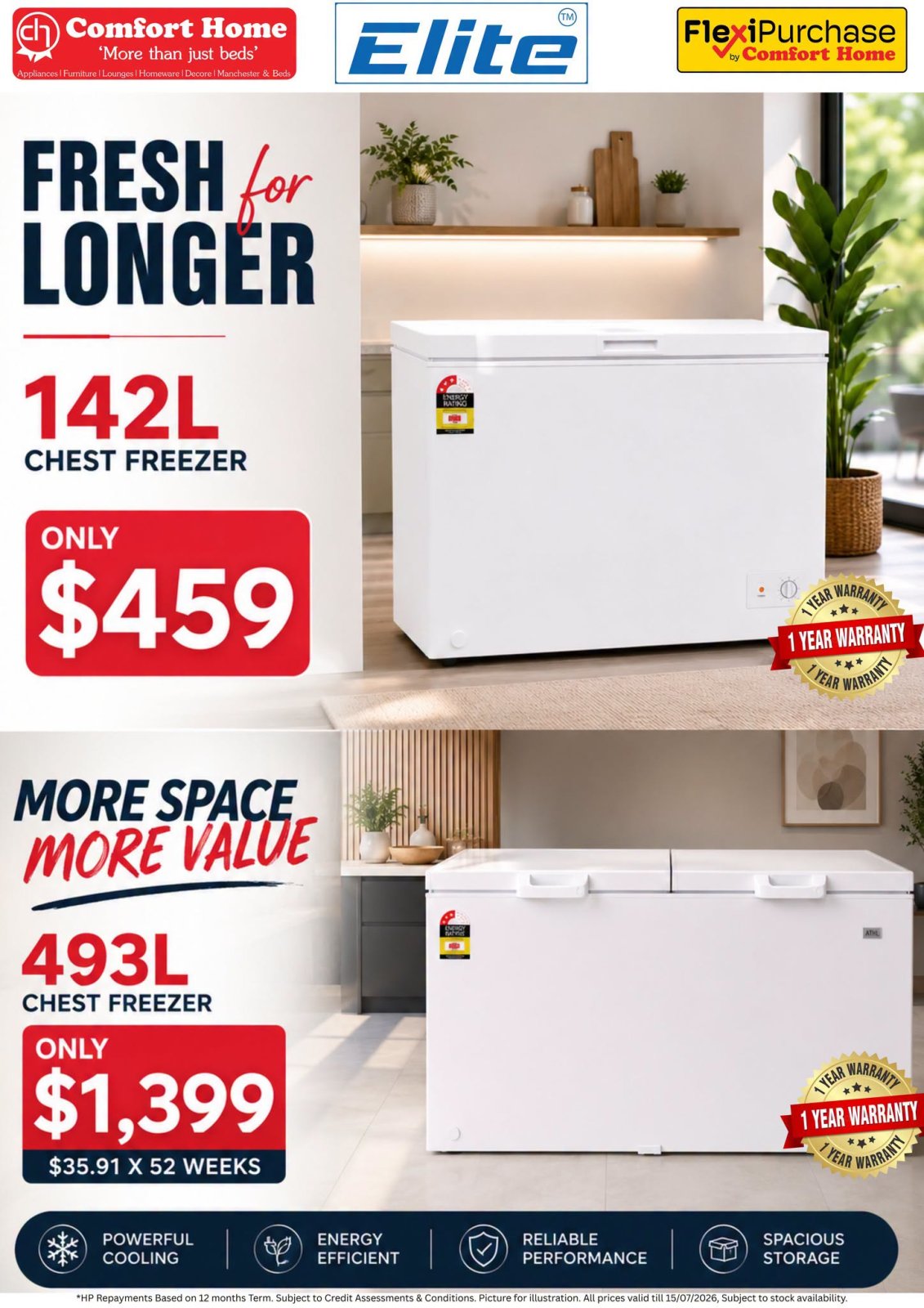 Elite Chest Freezers – 142L & 493L - Page 1