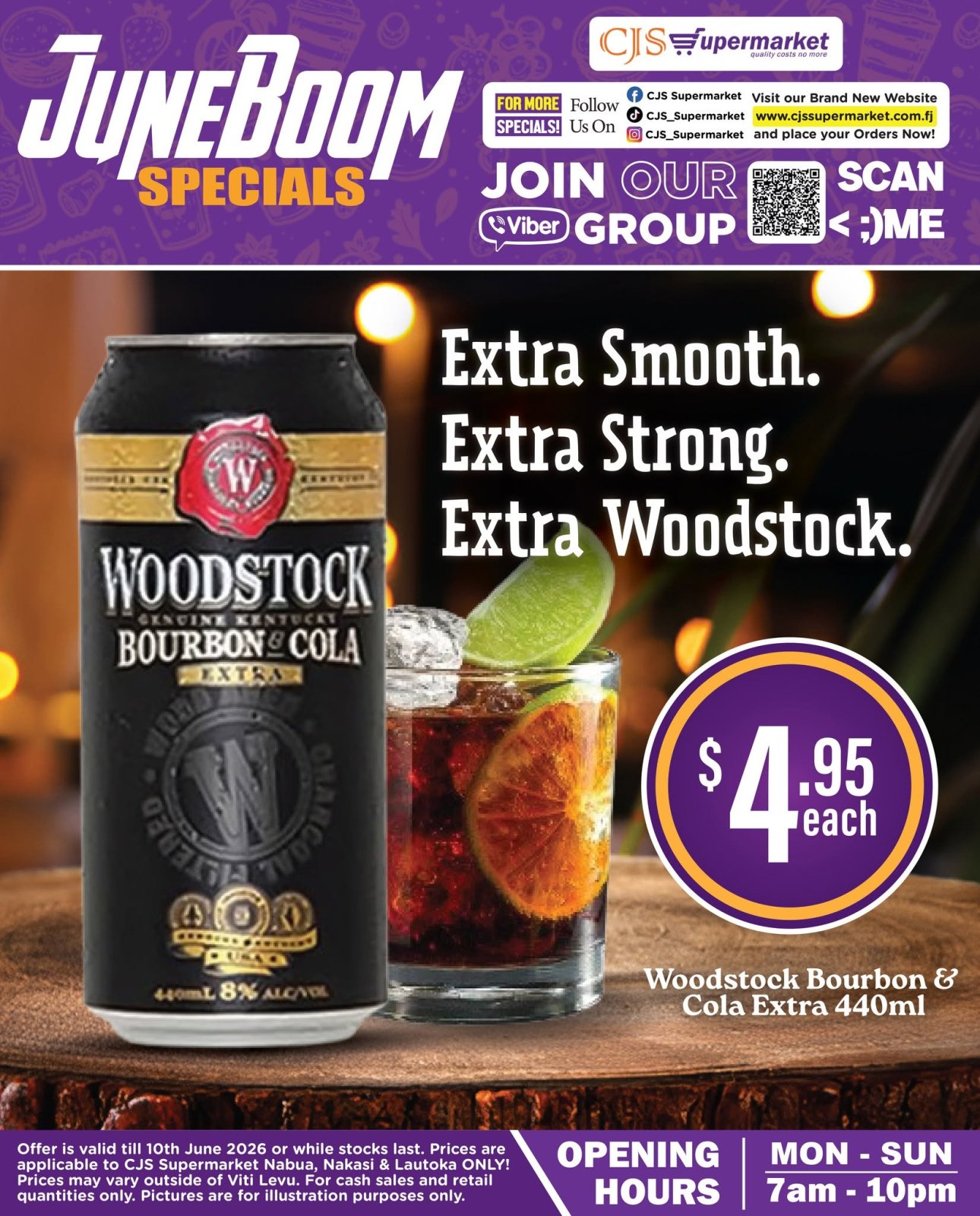Woodstock Bourbon & Cola Extra 440ml