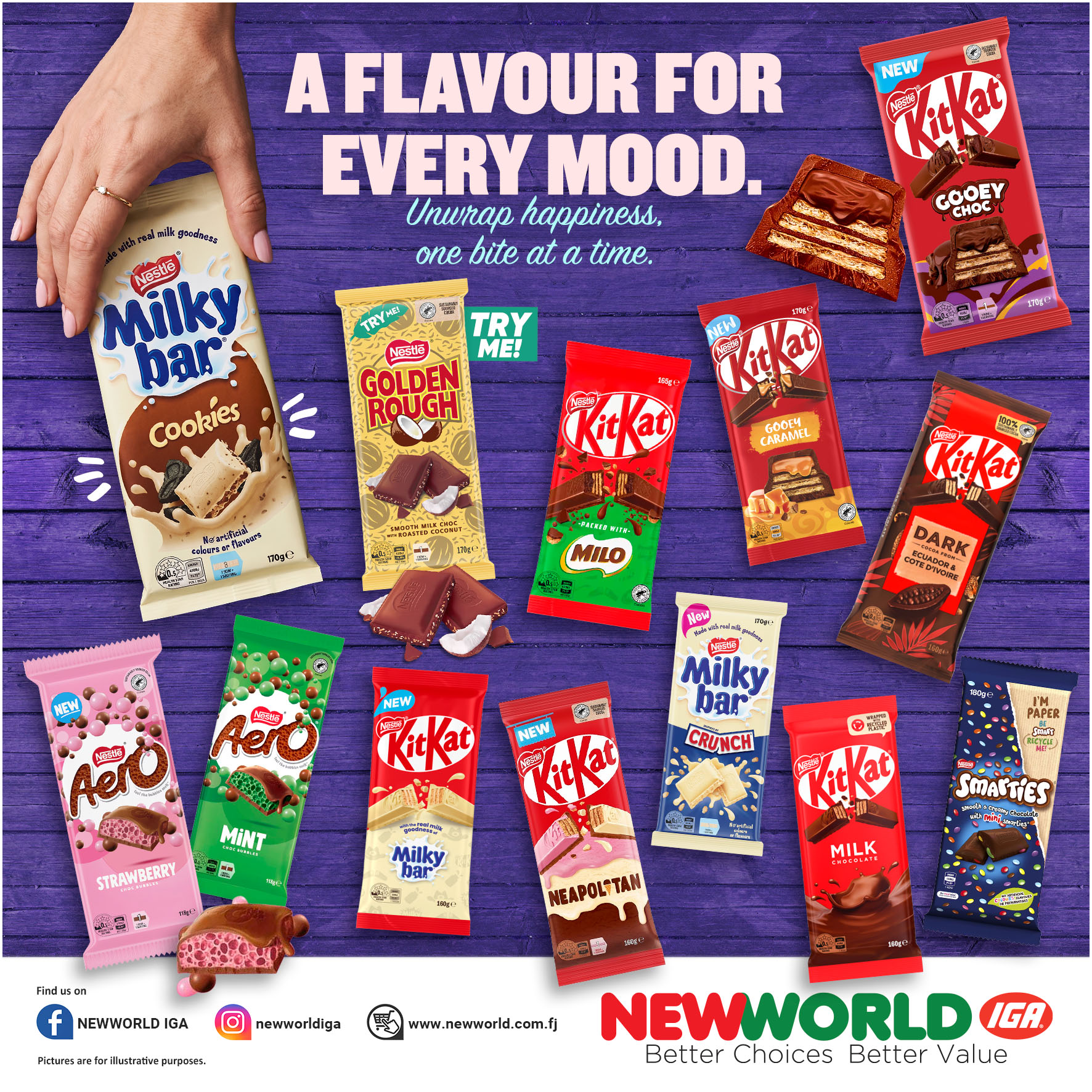 A Flavour For Every Mood – Chocolate Range