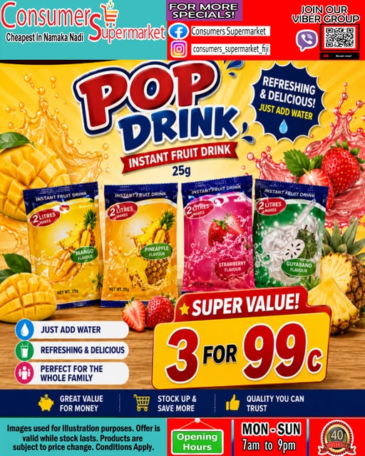 POP DRINK Instant Fruit Drink 25g - Page 1