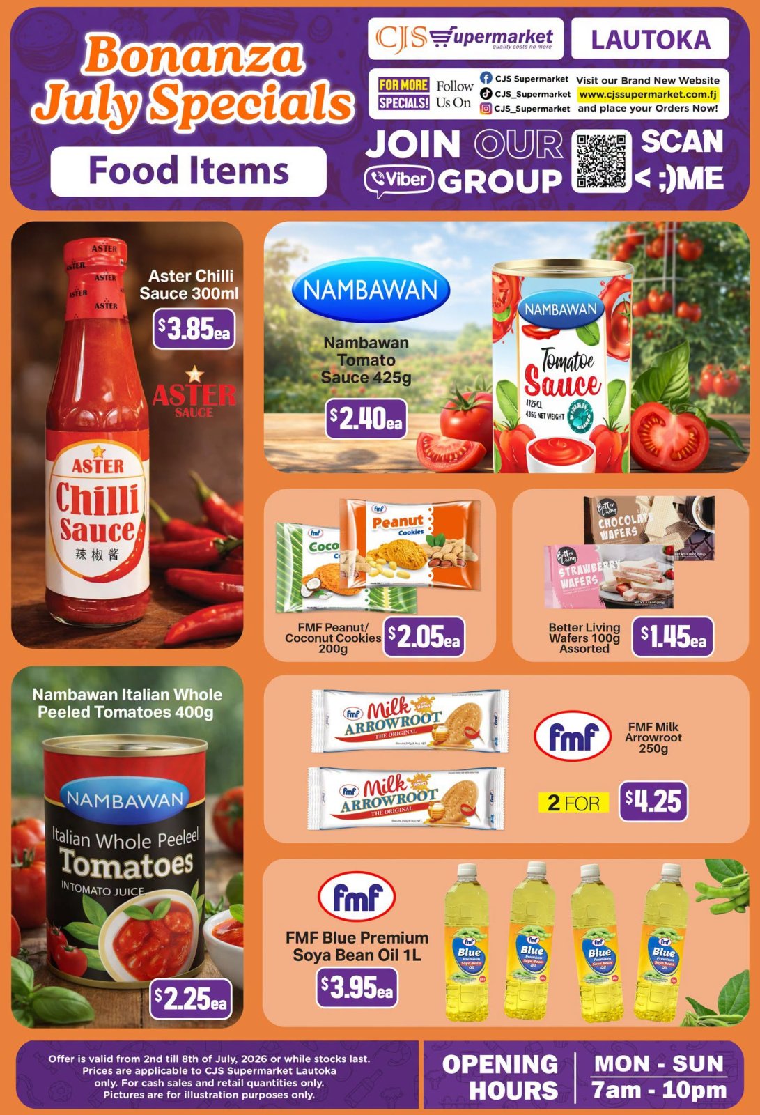 Bonanza July Specials - Food Items - Page 1