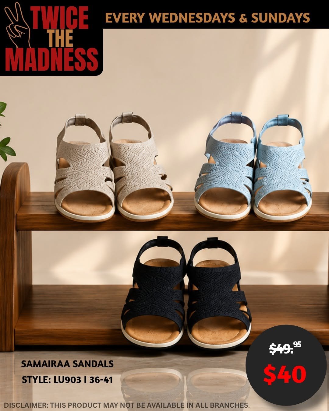 Twice the Madness - Samairaa Sandals
