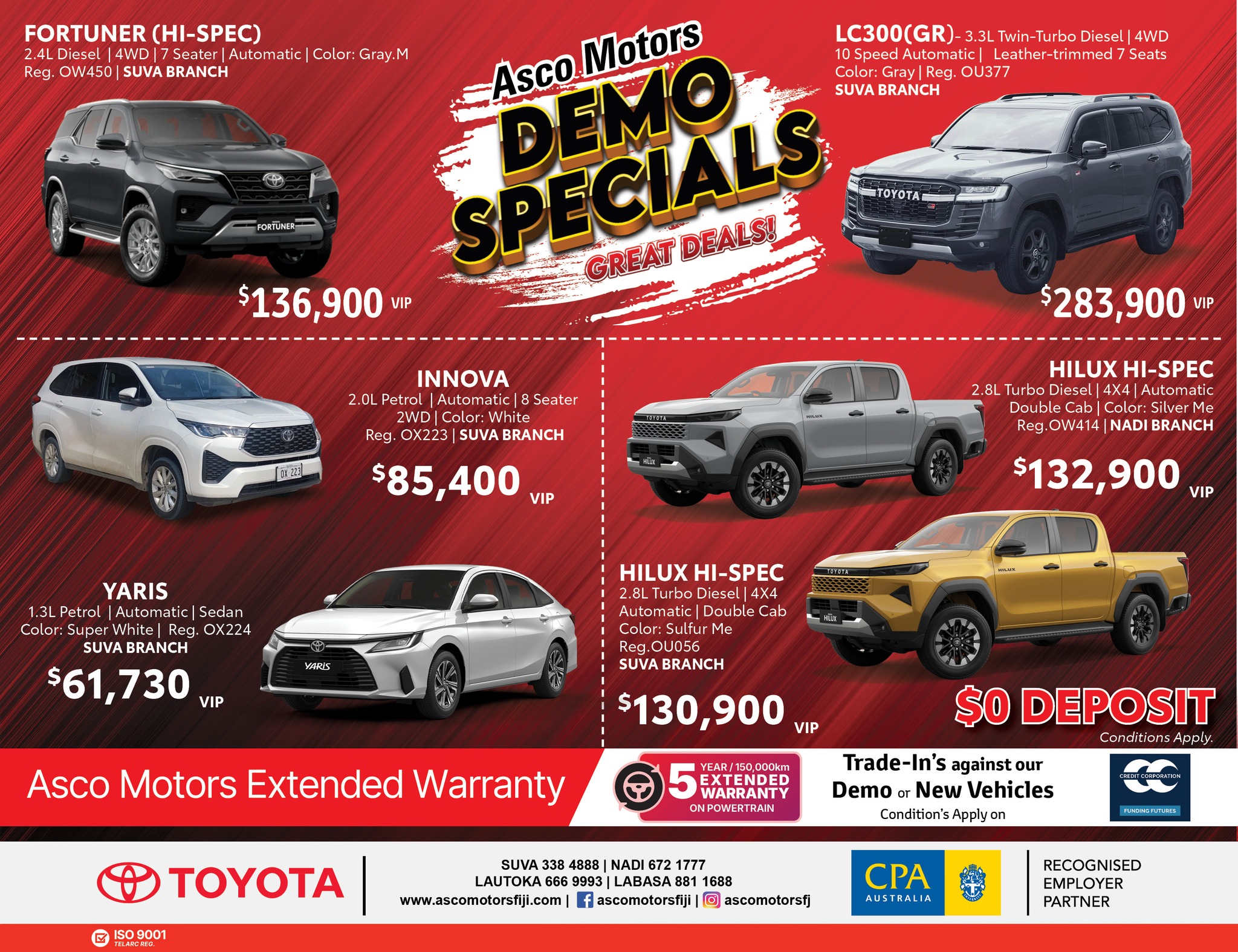 Asco Motors Demo Specials - Page 1