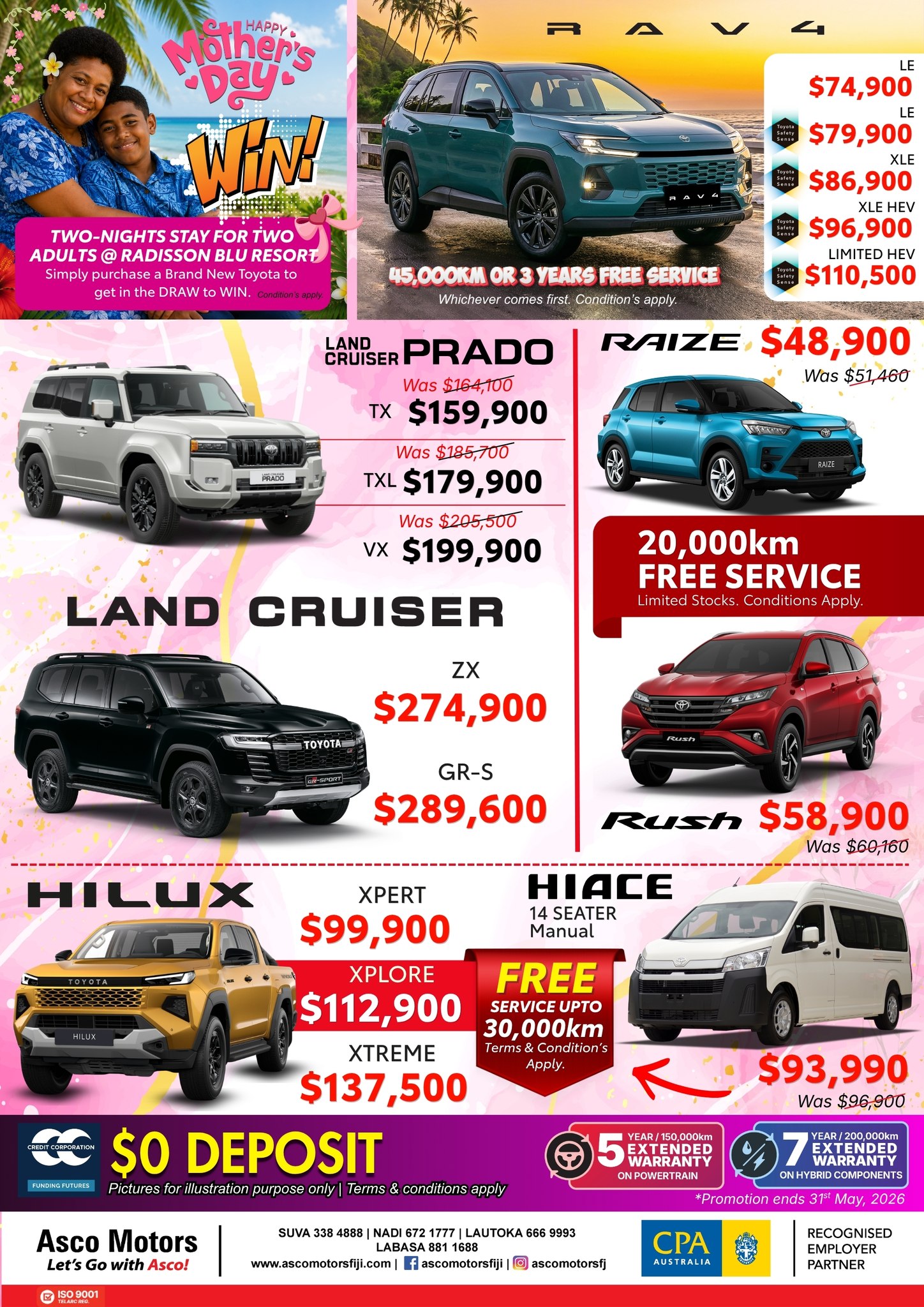 Mother's Day Toyota Vehicle Specials & Promotions - Page 1