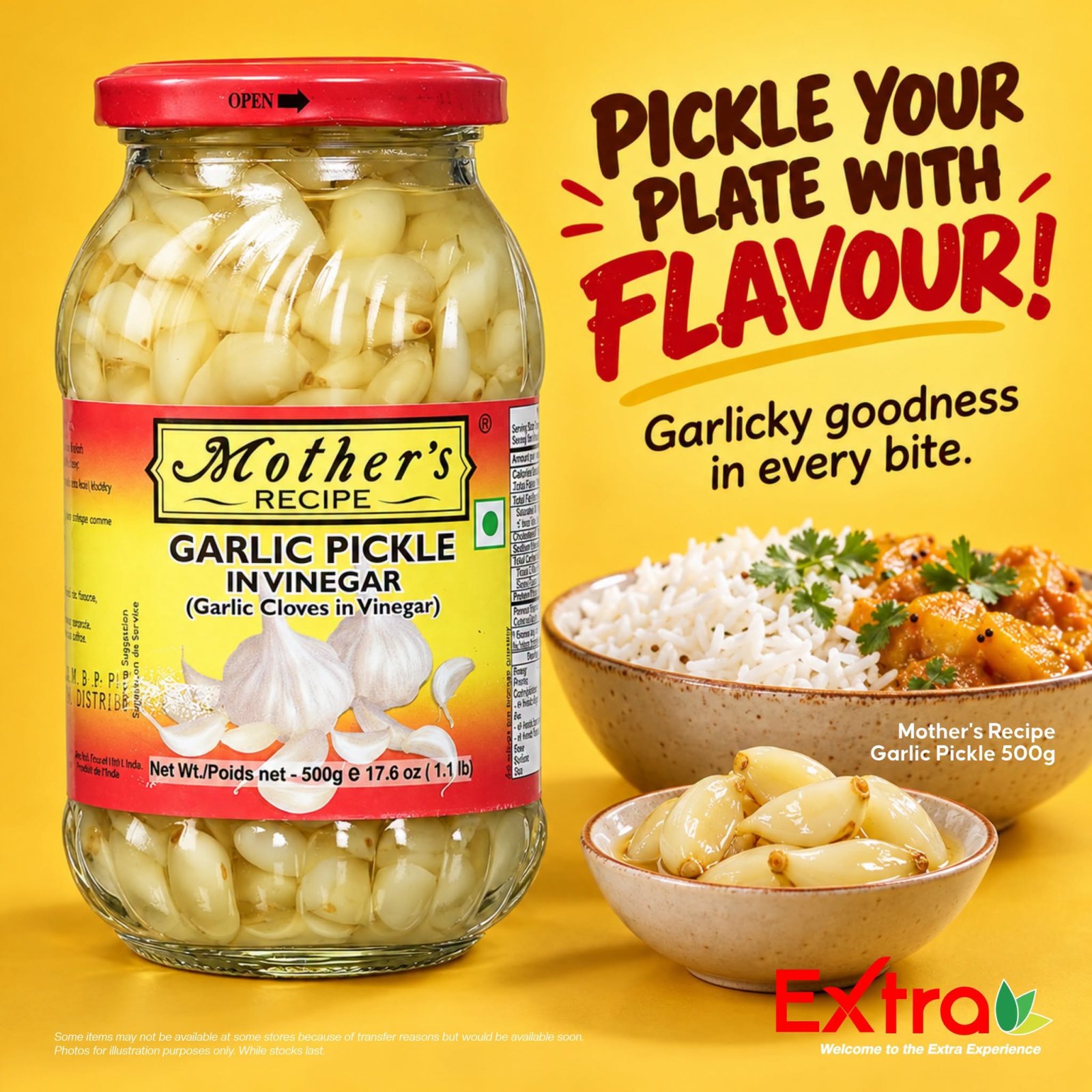 Mother's Recipe Garlic Pickle In Vinegar 500g