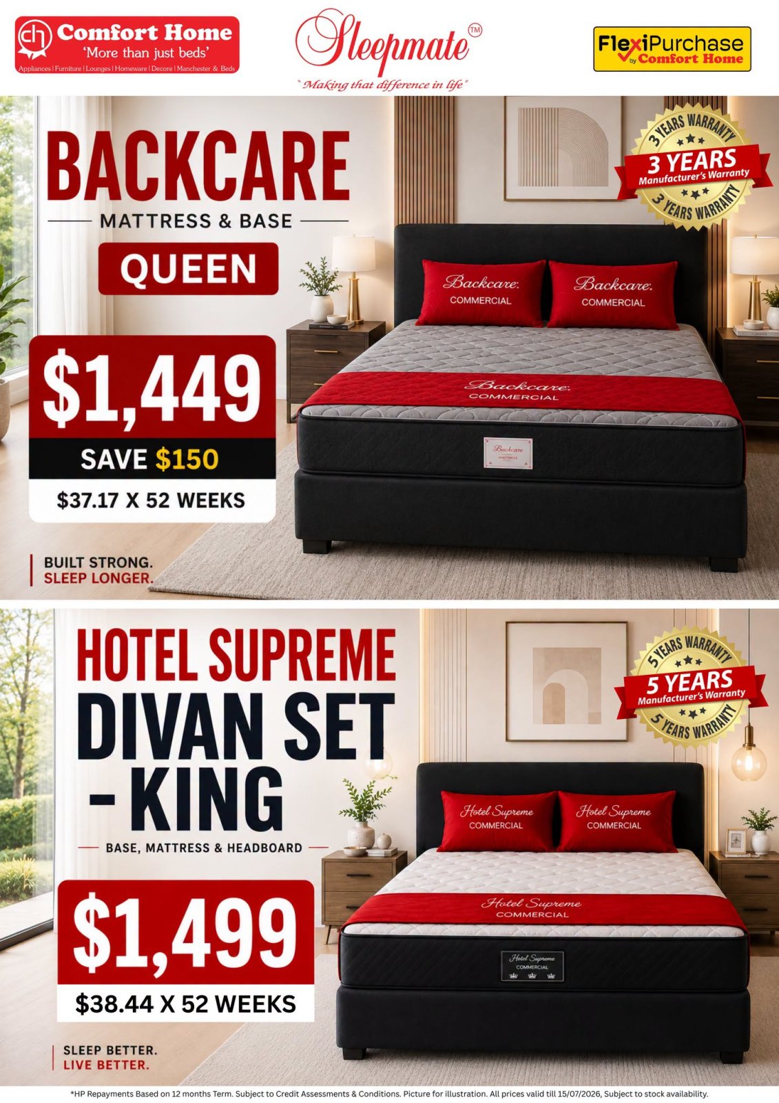 Premium Mattress & Base Sets – Queen & King - Page 1