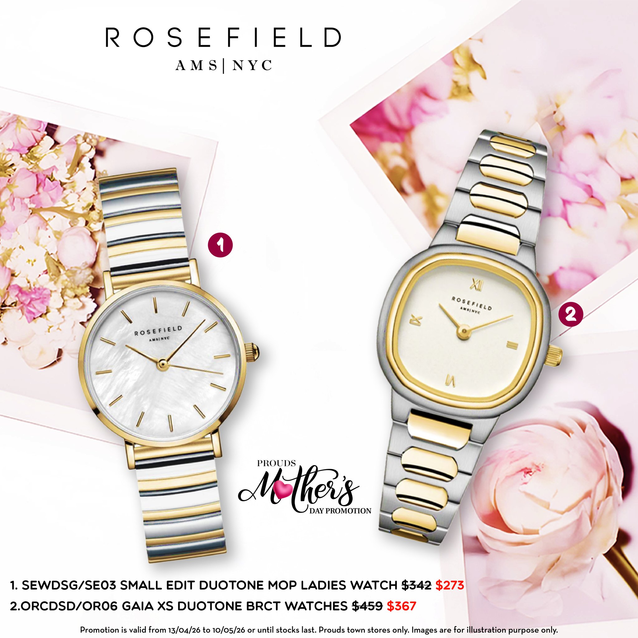 Rosefield Watches Mother's Day Promotion