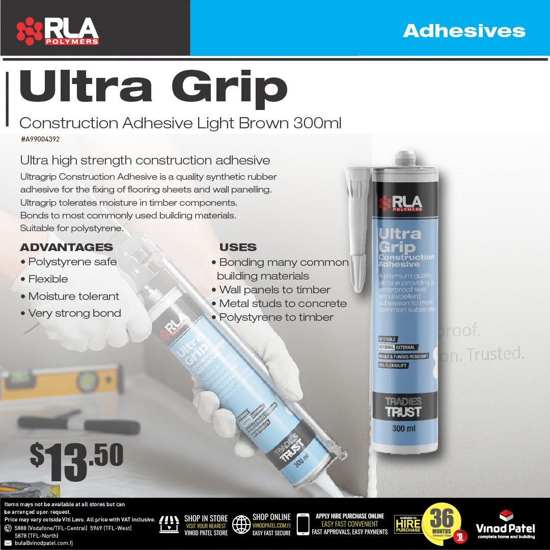 Ultra Grip Construction Adhesive Light Brown 300ml