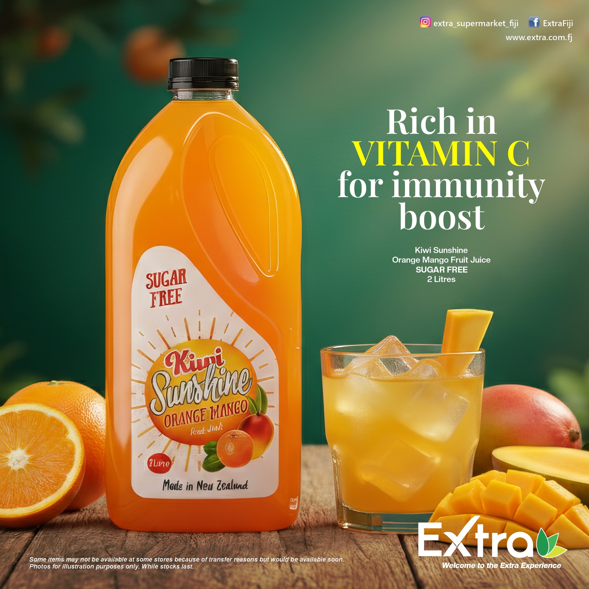 Kiwi Sunshine Orange Mango Sugar Free Fruit Juice 2L - $8.95