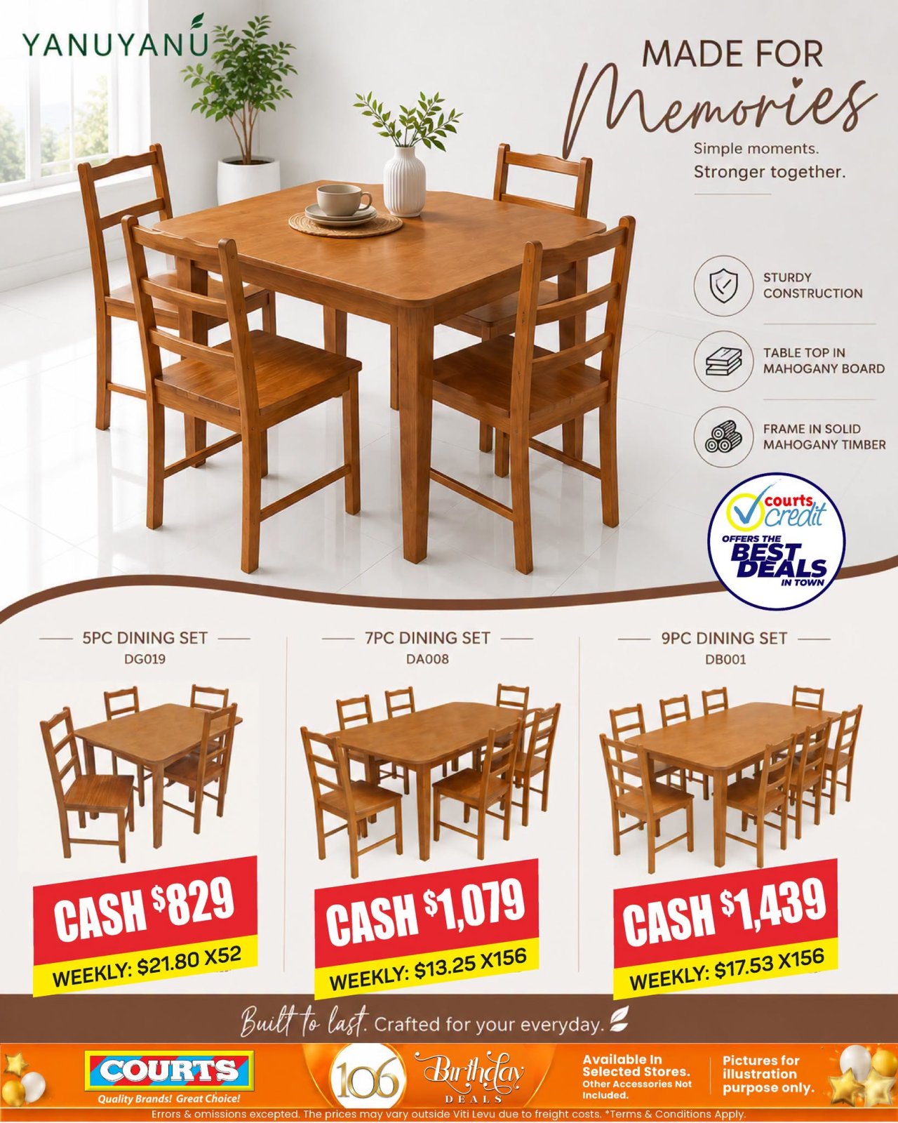 Yanuyanu Dining Sets - Page 1