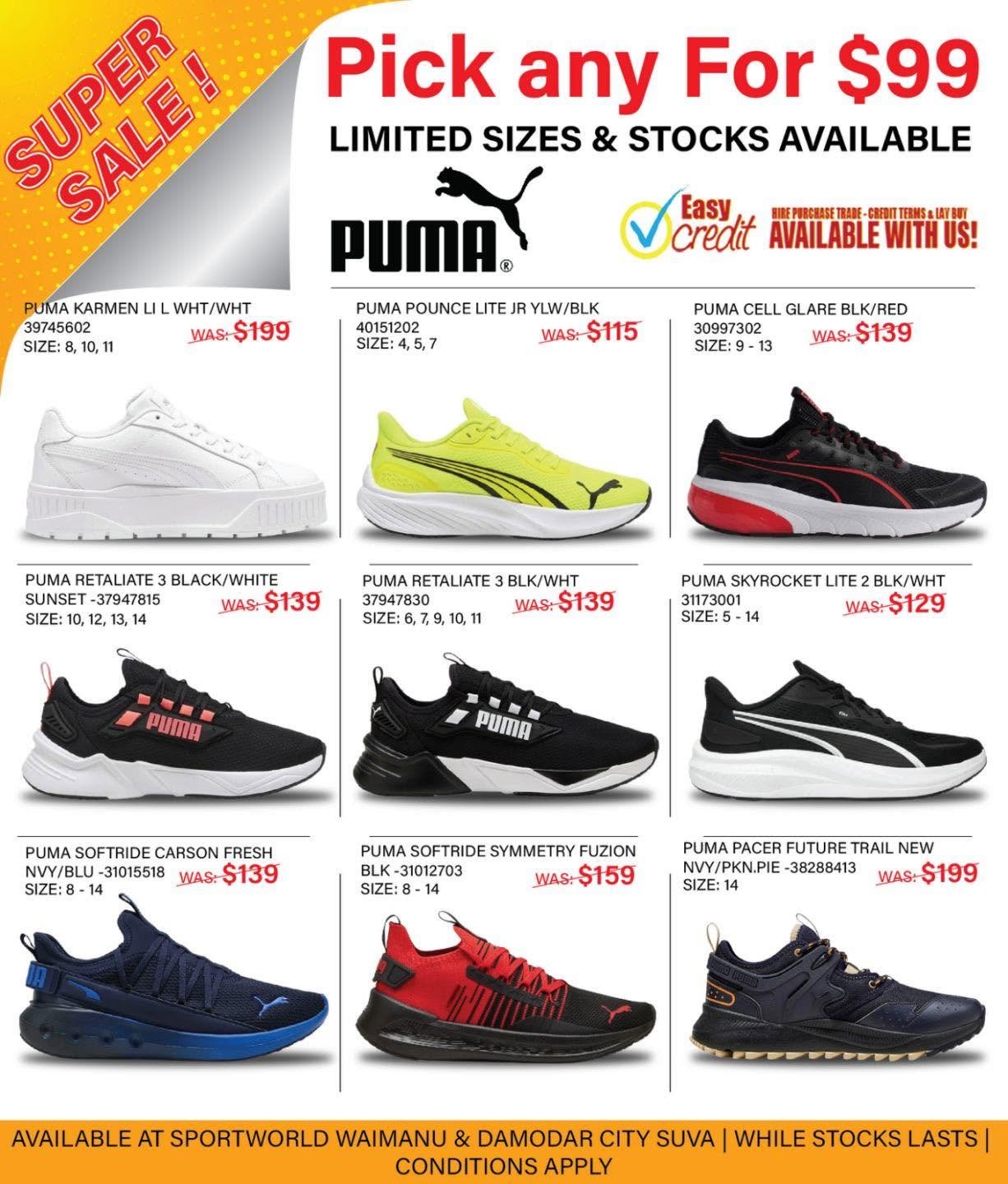 PUMA Super Sale - Pick Any For $99 - Page 1