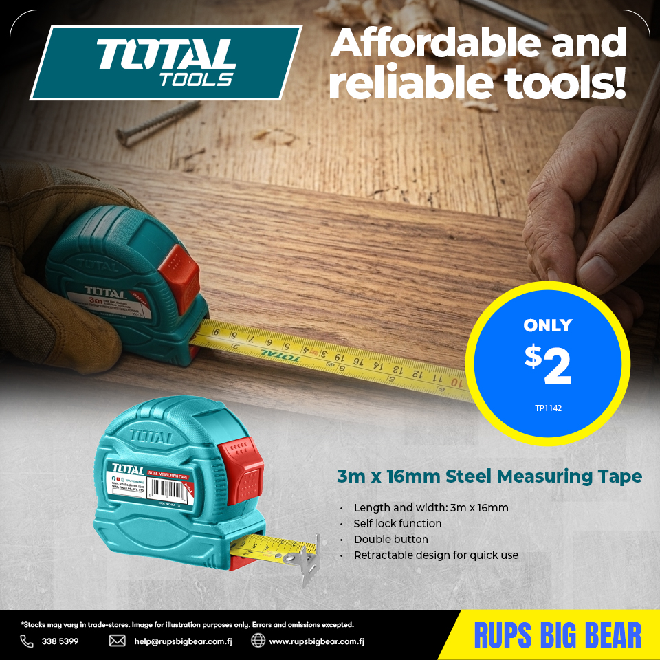 3m x 16mm Steel Measuring Tape