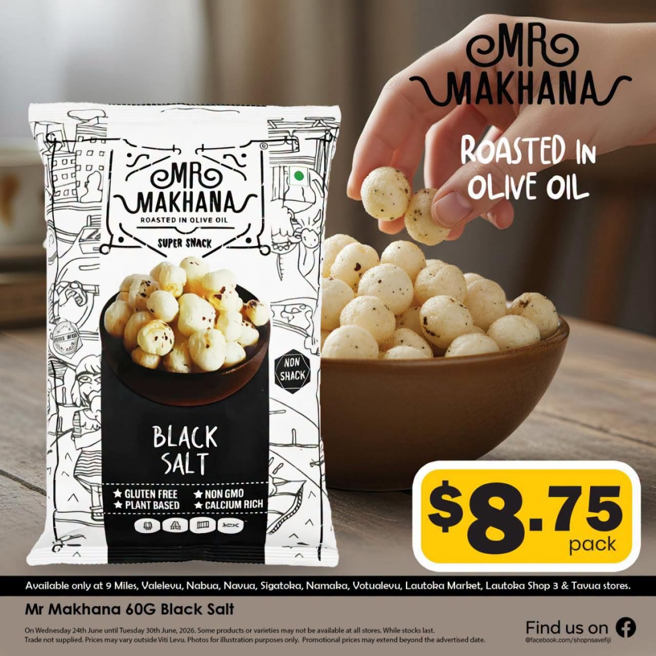 Mr Makhana 60G Black Salt