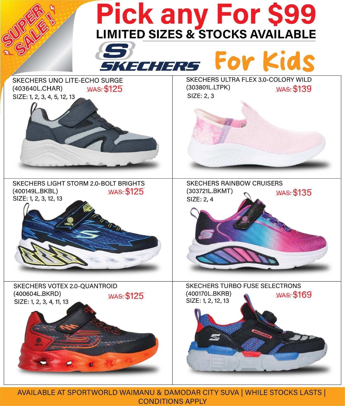 Kids' Skechers Super Sale – Pick Any For $99 - Page 1