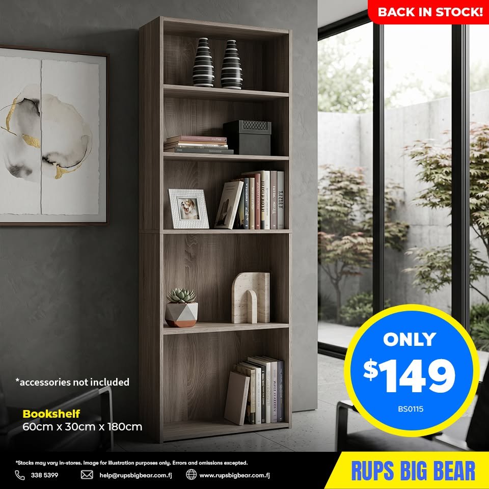 Bookshelf 60cm x 30cm x 180cm