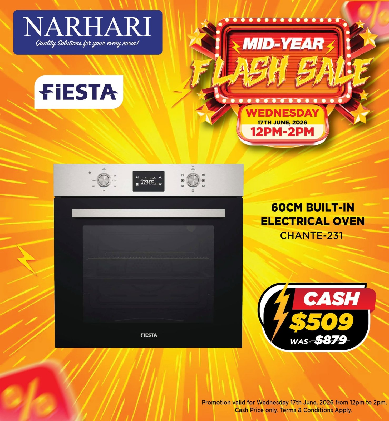60cm Built-In Electrical Oven CHANTE-231