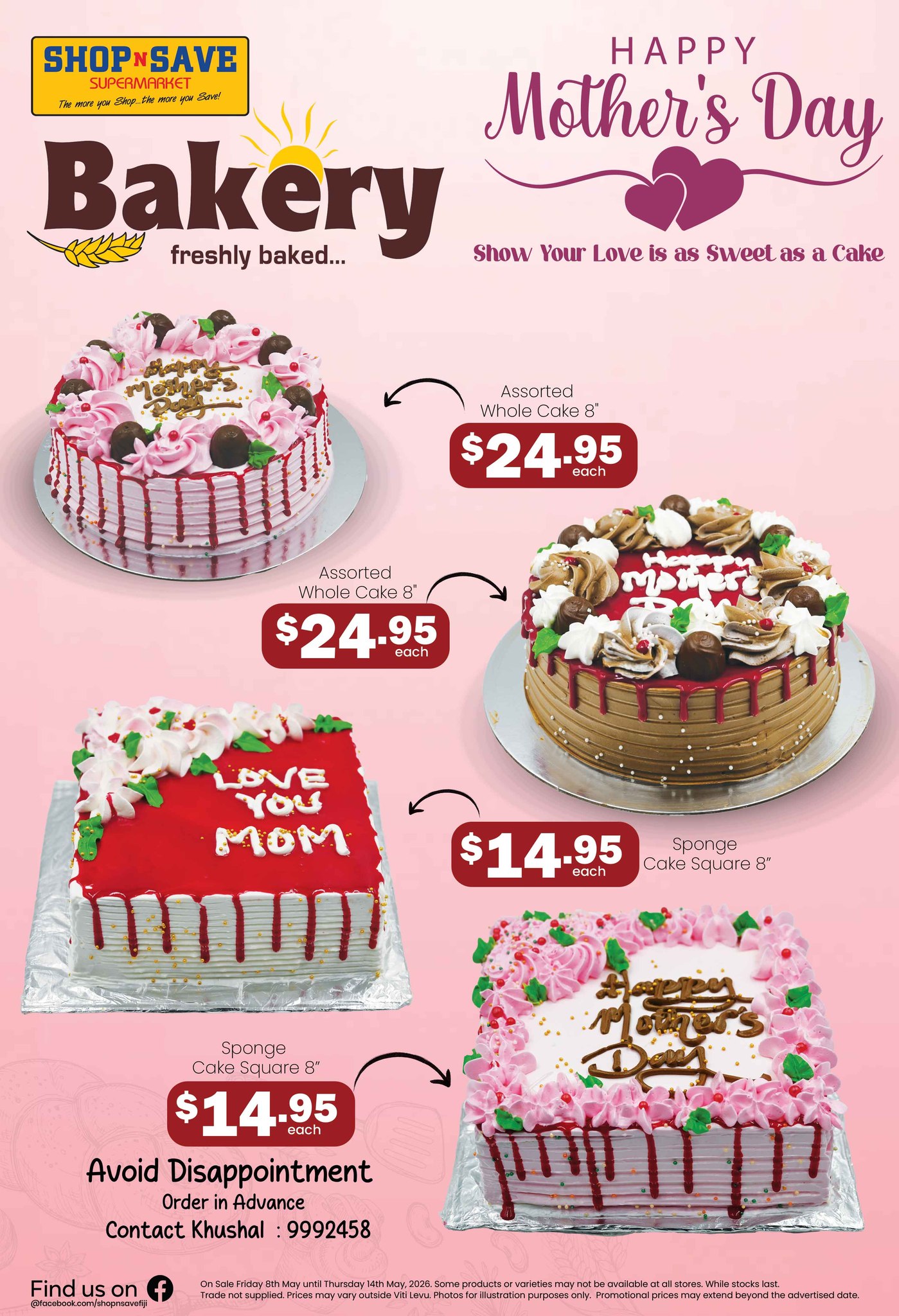 Mother's Day Bakery Specials - Page 1